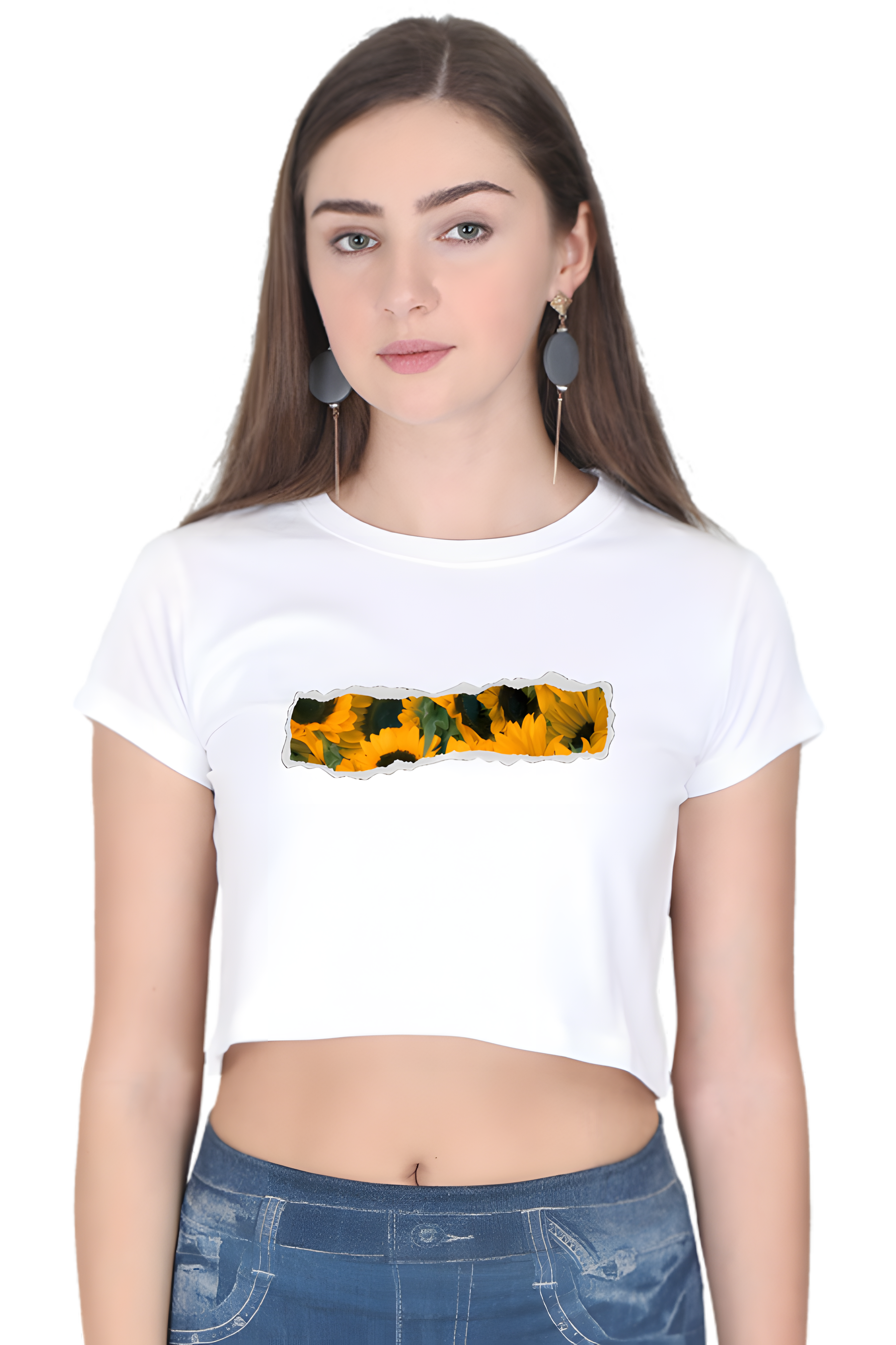 Sunflower Crop Top