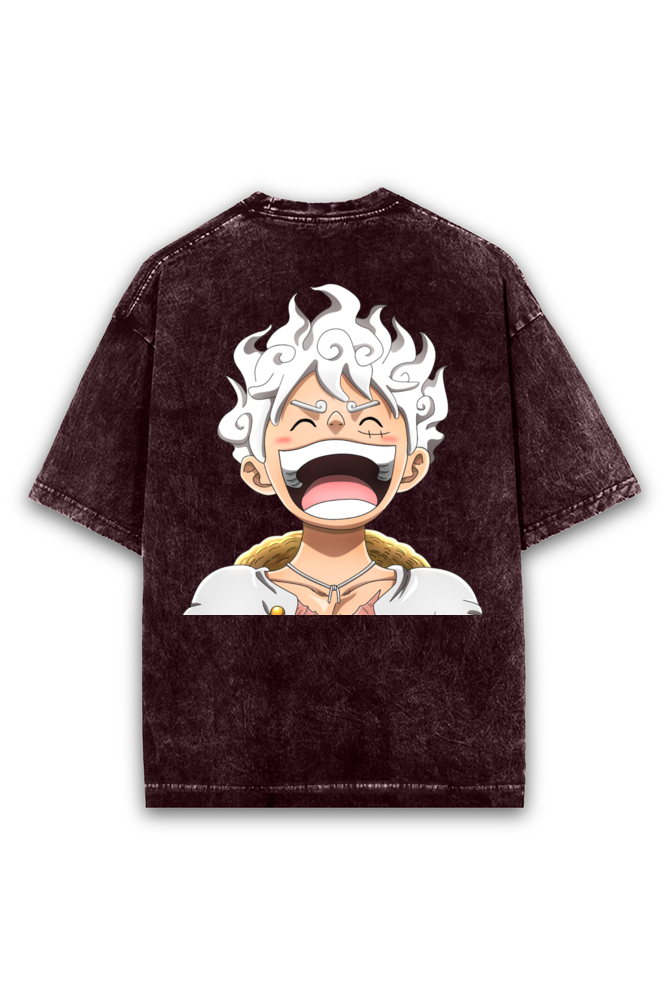One Piece Acid Wash Oversized T-shirt