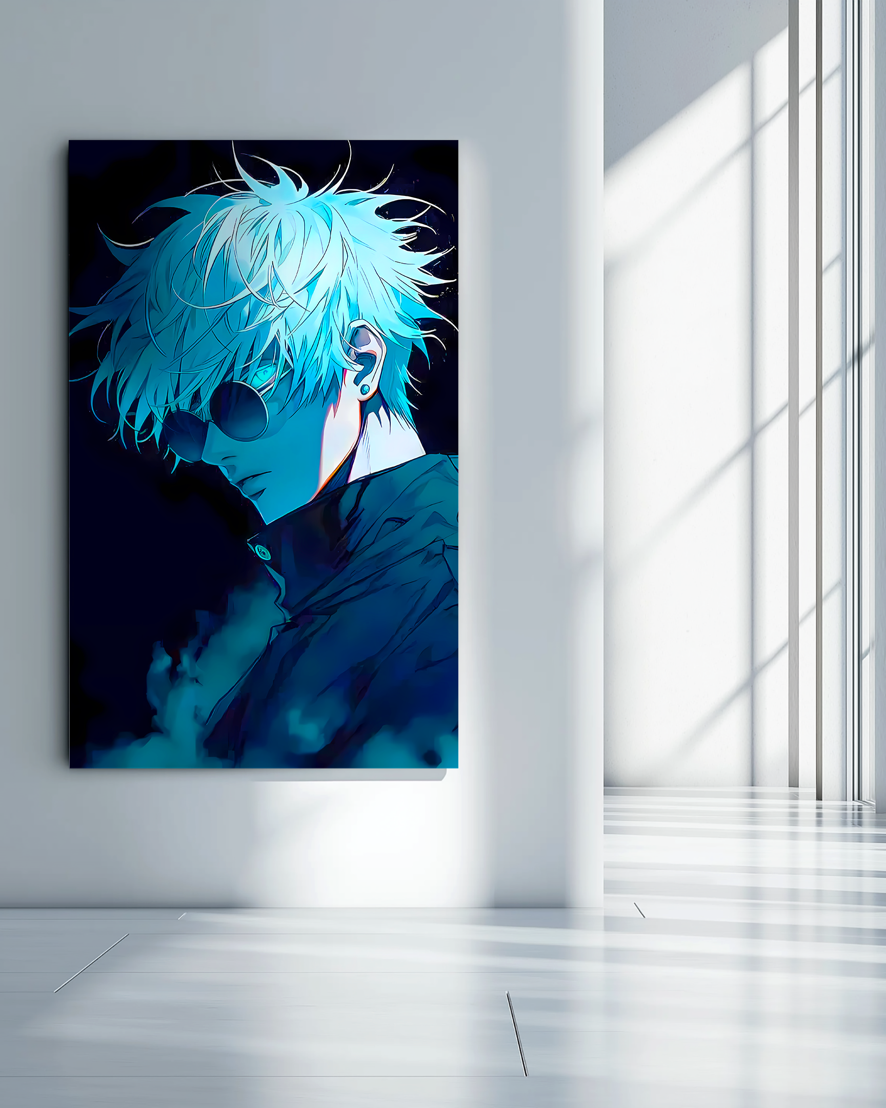 Gojo Saturu Metal Poster