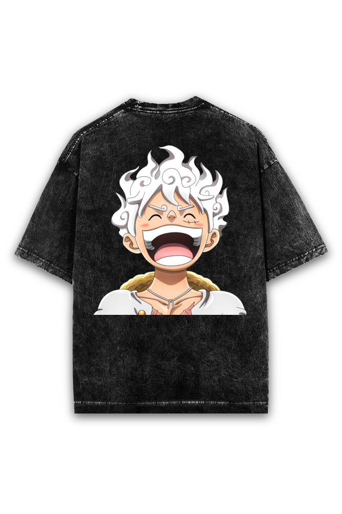 One Piece Acid Wash Oversized T-shirt