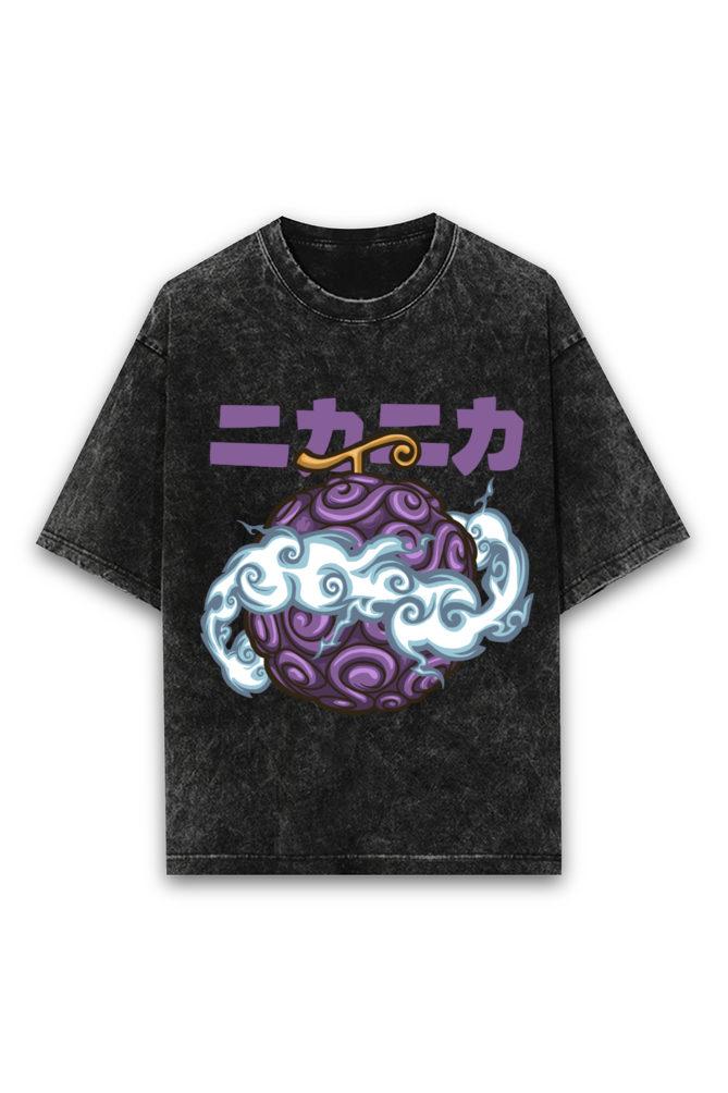 One Piece Acid Wash Oversized T-shirt
