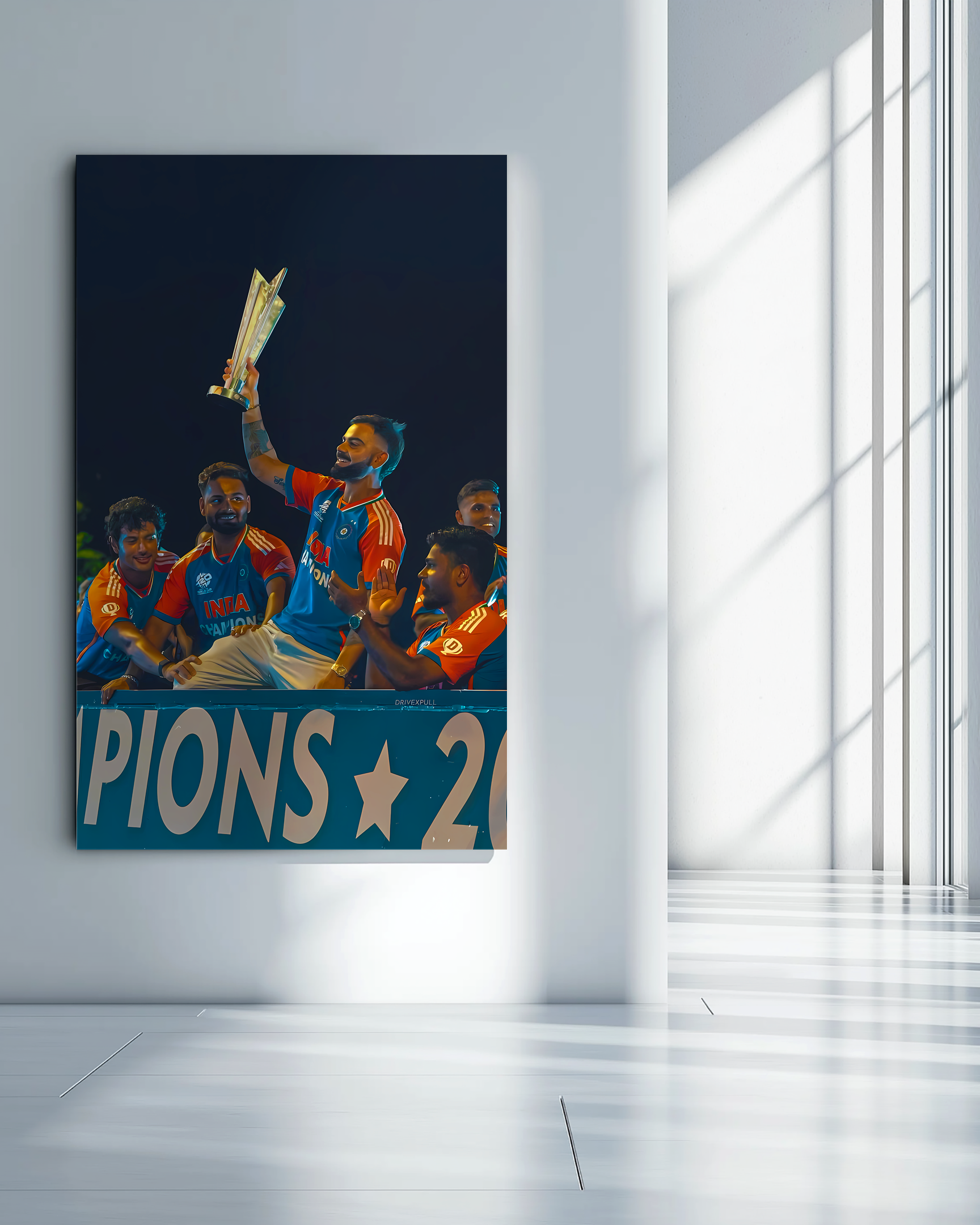 Champions Virat Kohli Metal Poster