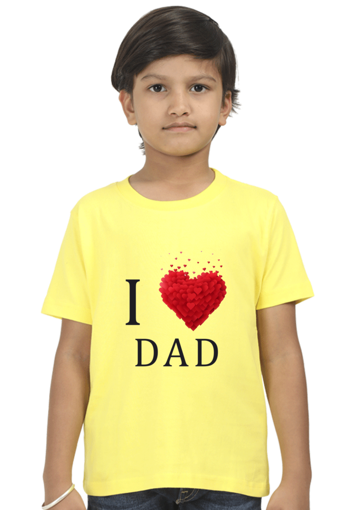 I Love Dad Boys Kids Tshirt