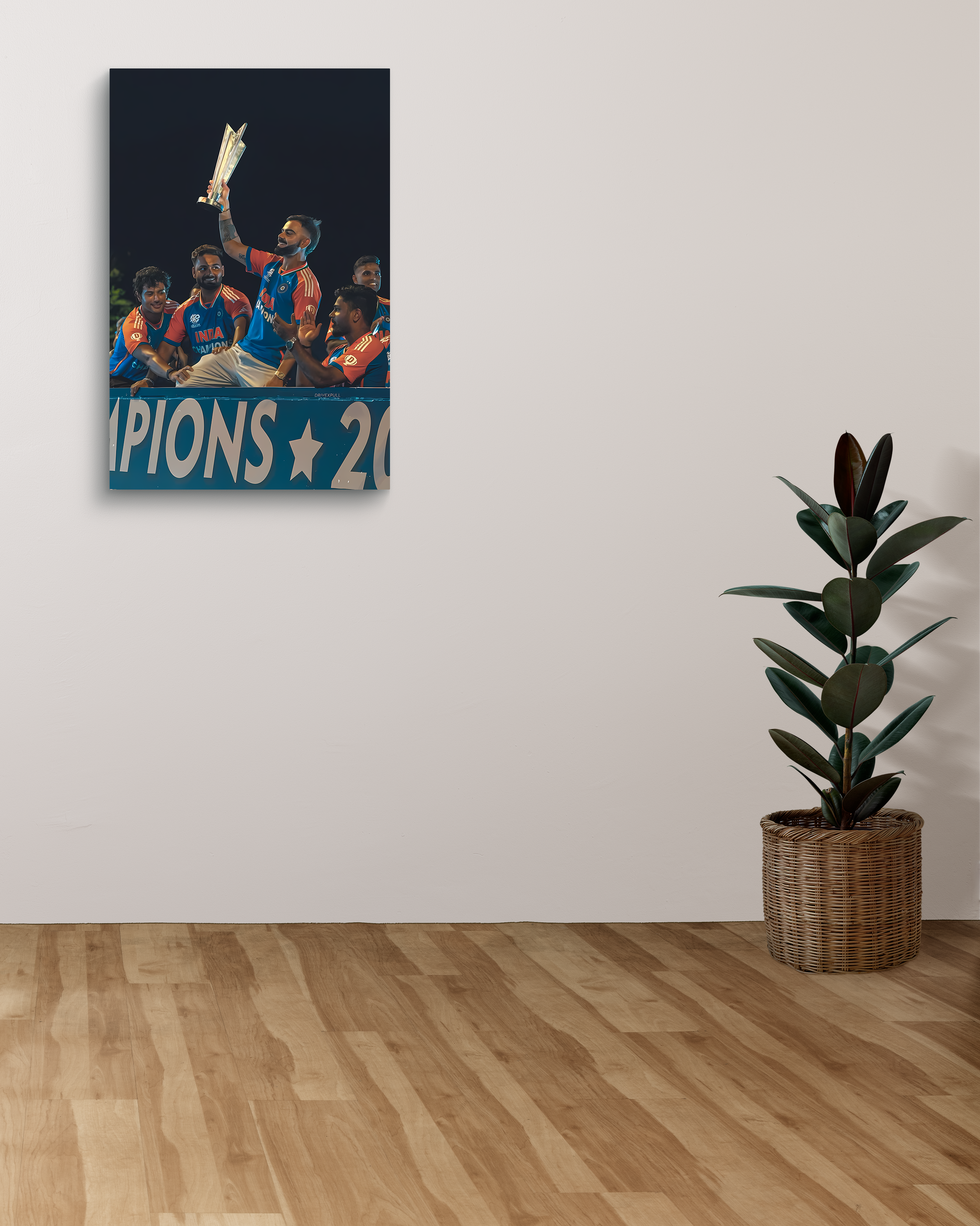Champions Virat Kohli Metal Poster