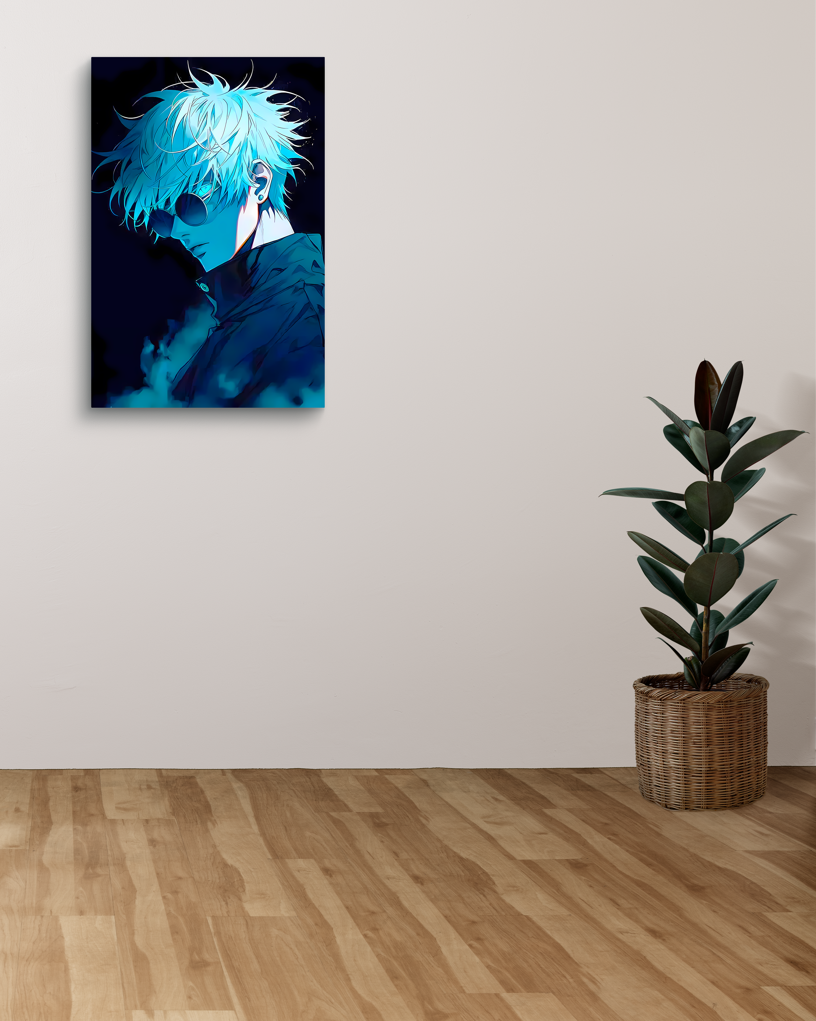 Gojo Saturu Metal Poster
