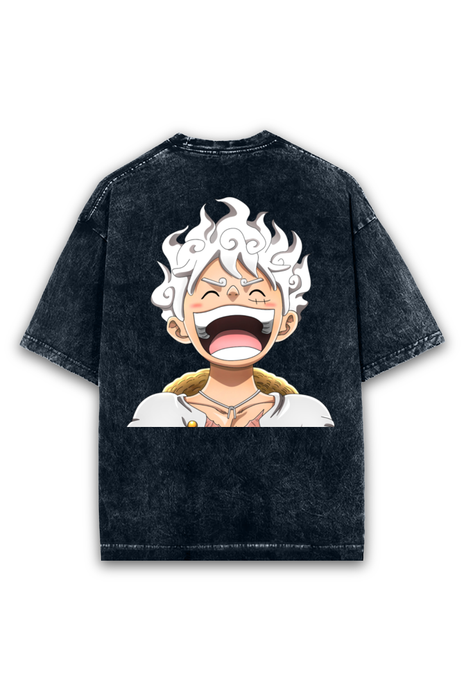One Piece Acid Wash Oversized T-shirt