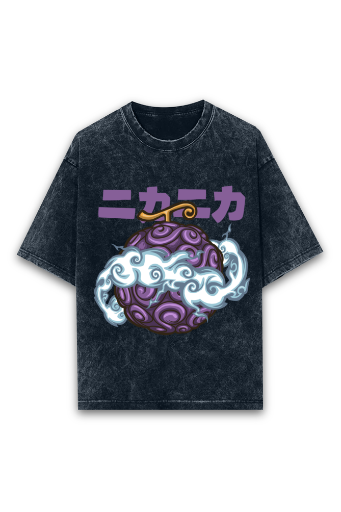 One Piece Acid Wash Oversized T-shirt