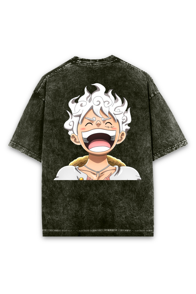 One Piece Acid Wash Oversized T-shirt
