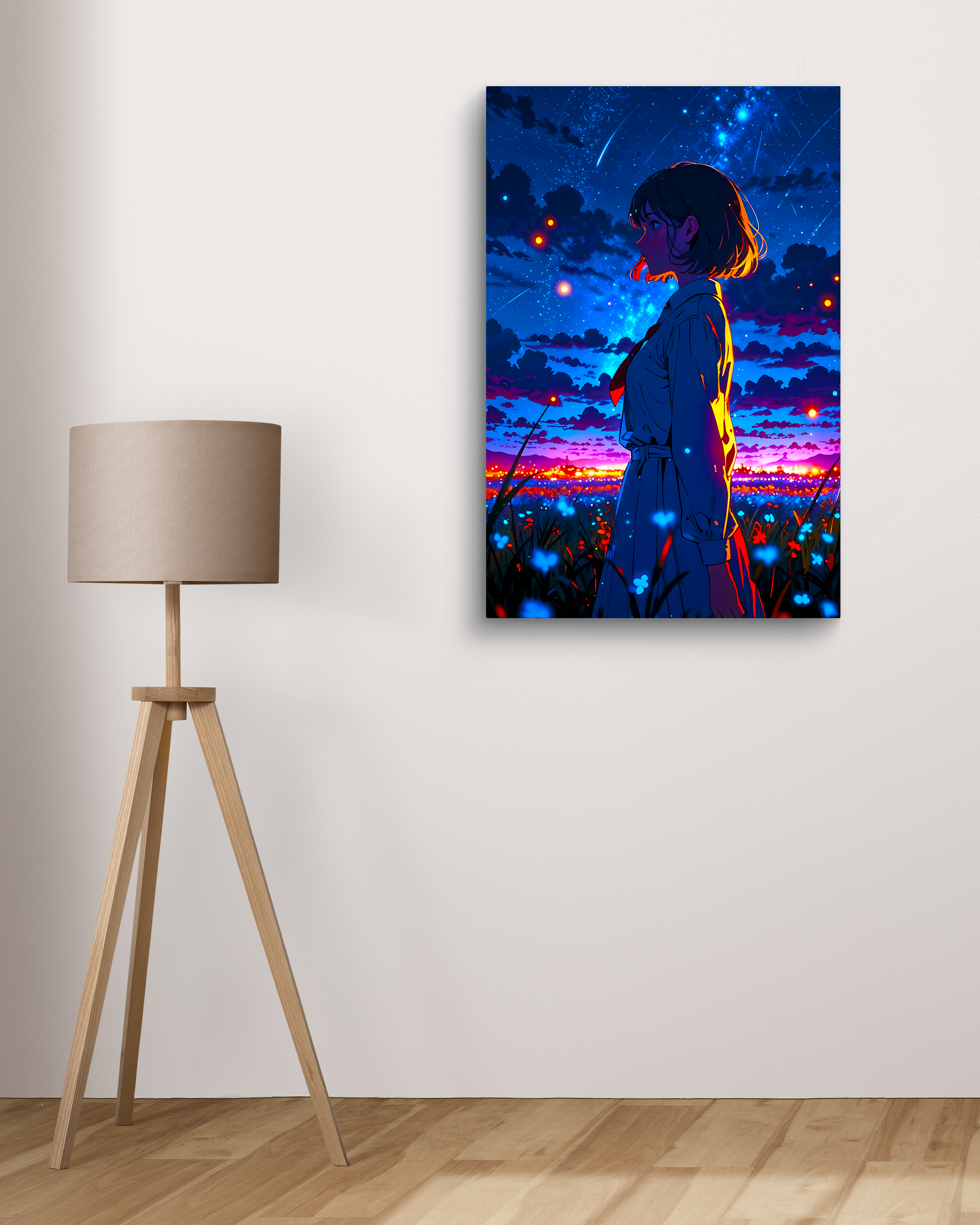 Anime Girl Metal Poster