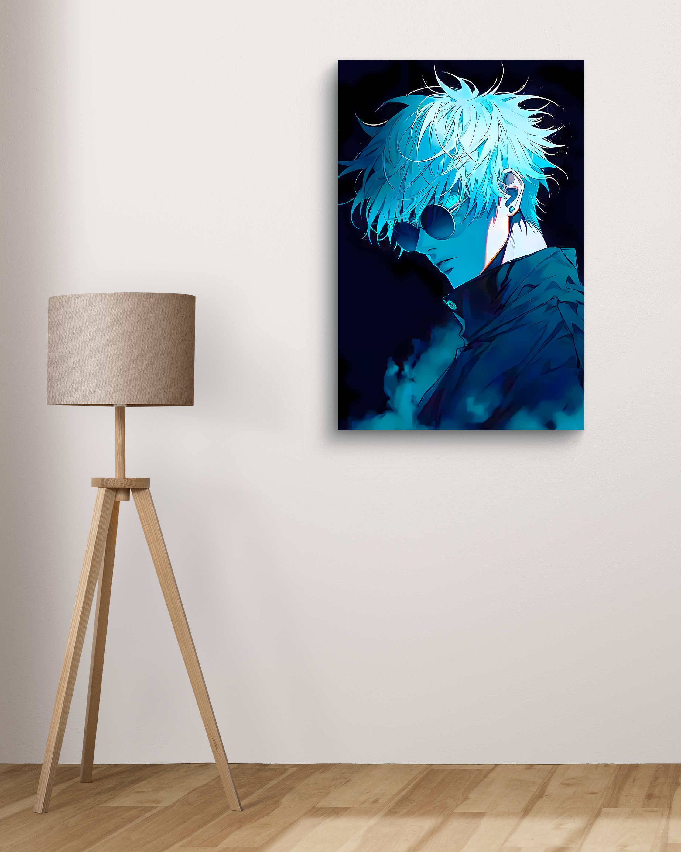 Gojo Saturu Metal Poster