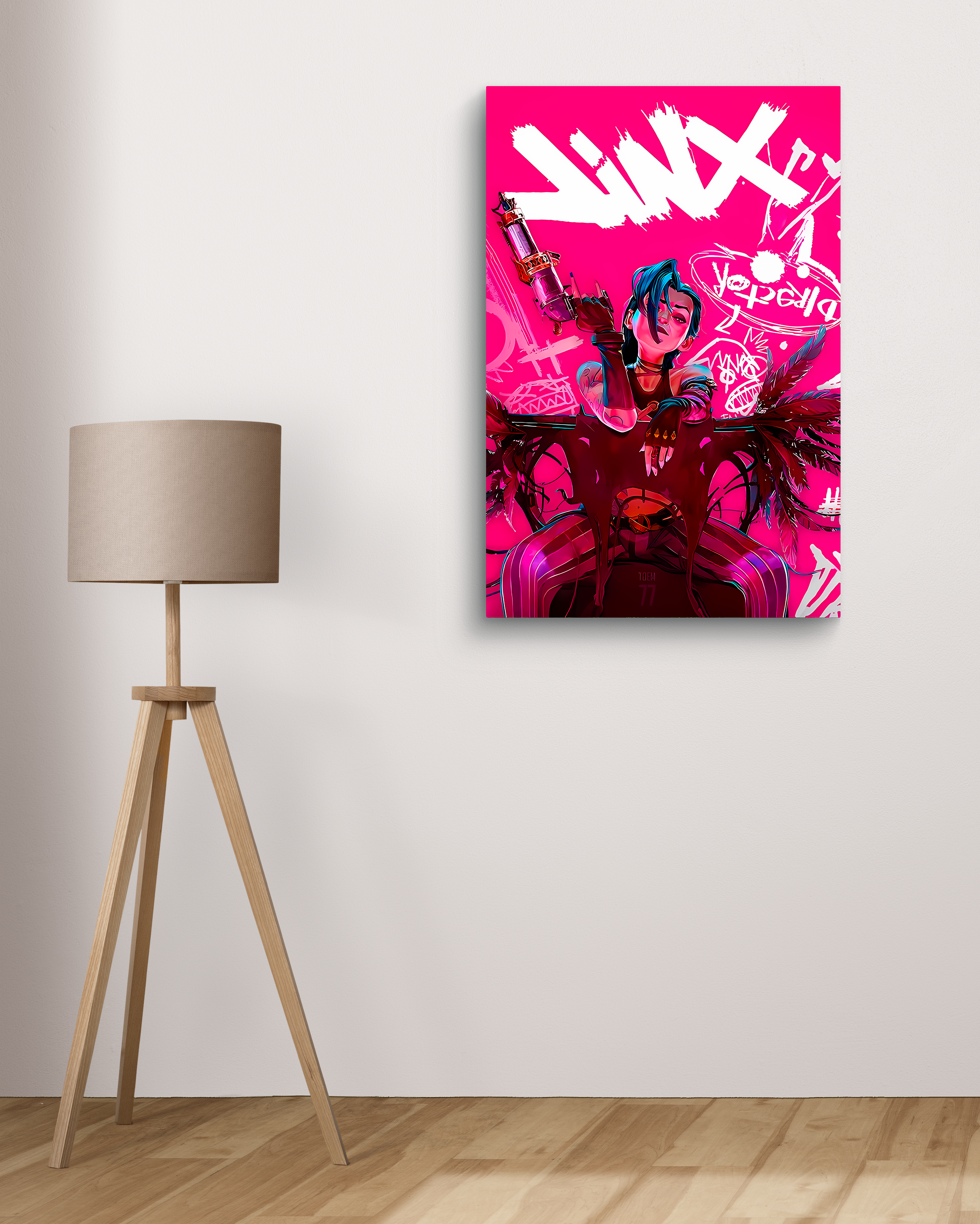 Jinx Arcane Anime Metal Poster