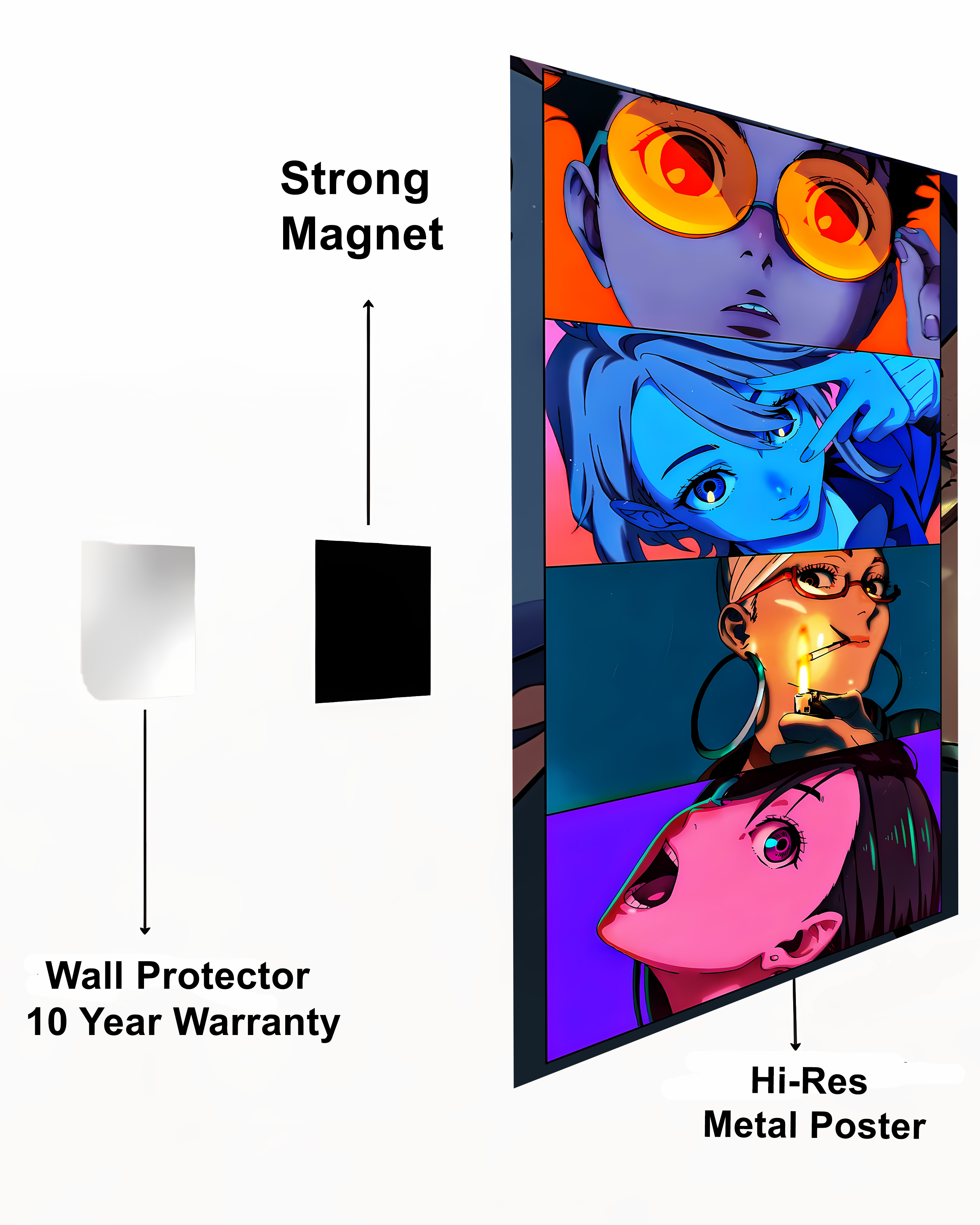 Dandadan Metal Poster