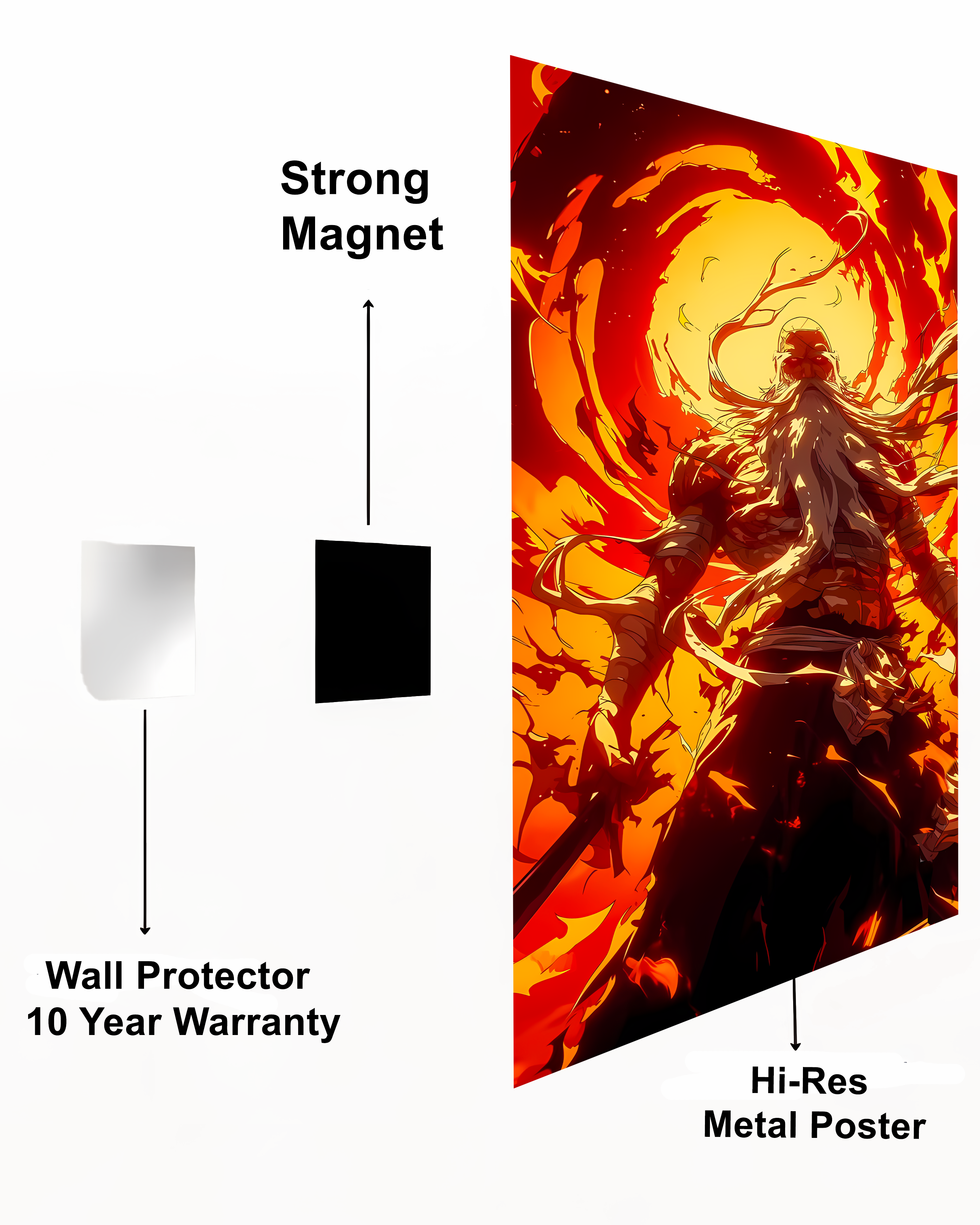 Yamamoto (Bleach) Metal Poster