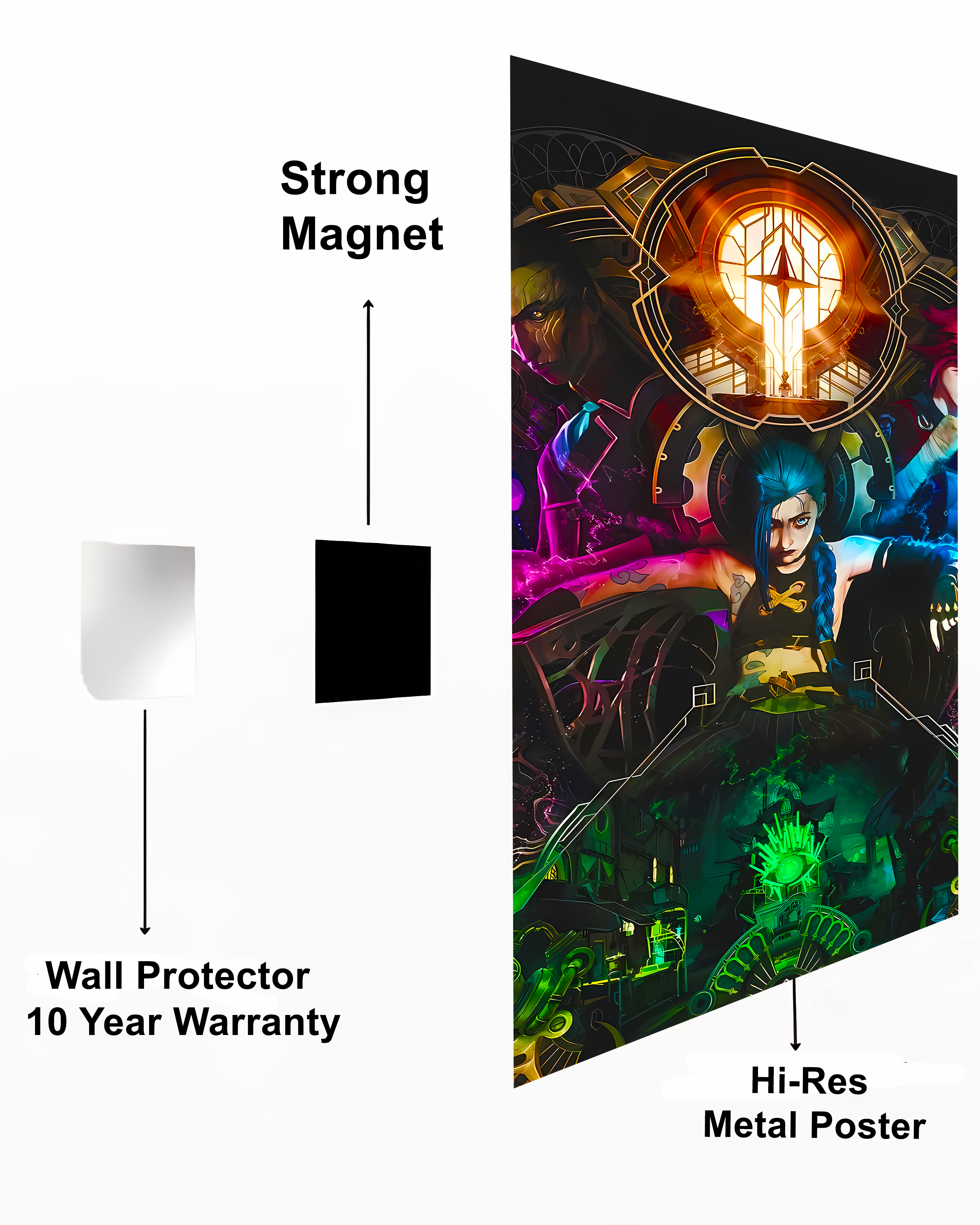 Arcane Anime Metal Poster