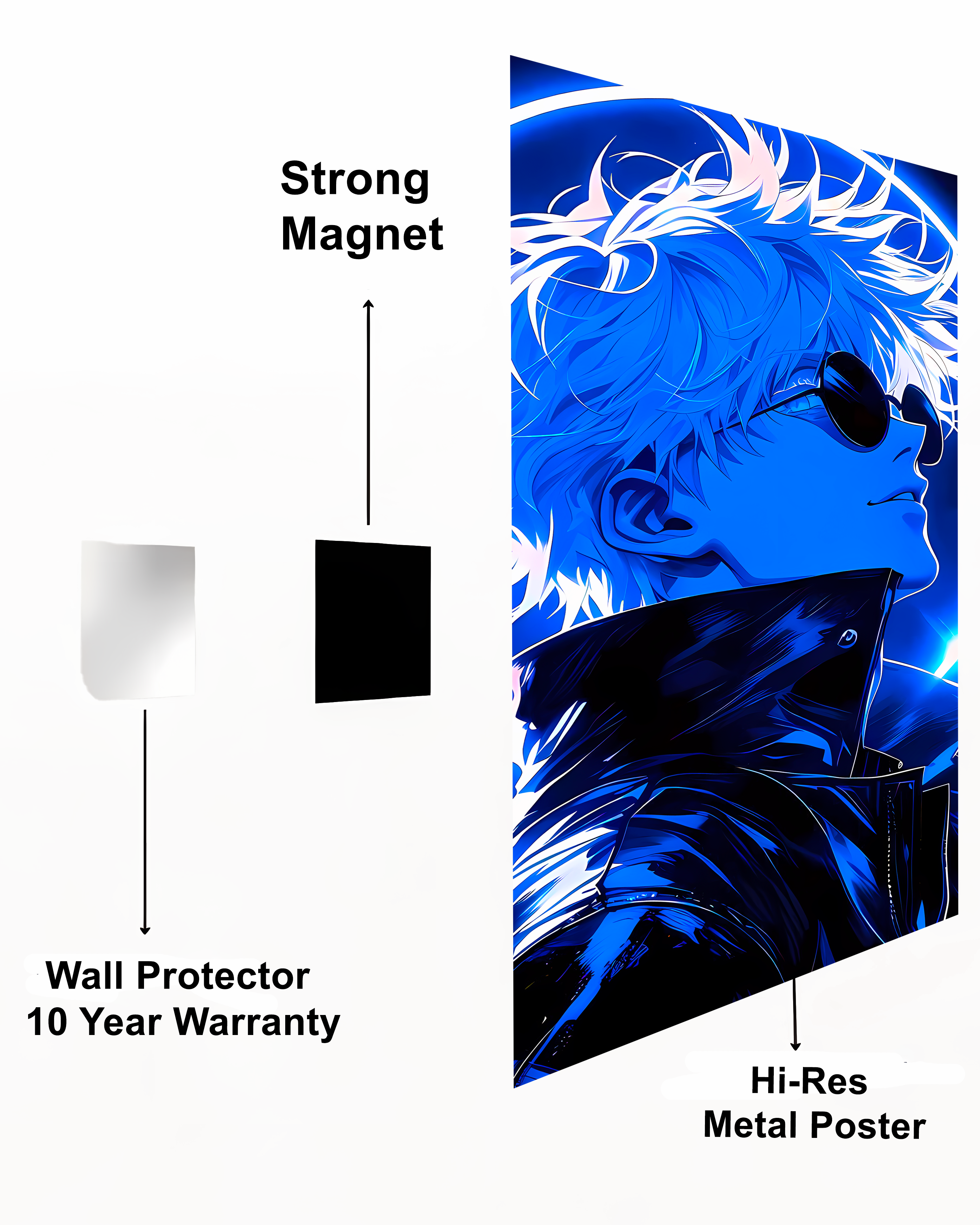 Satoru Gojo Metal Poster