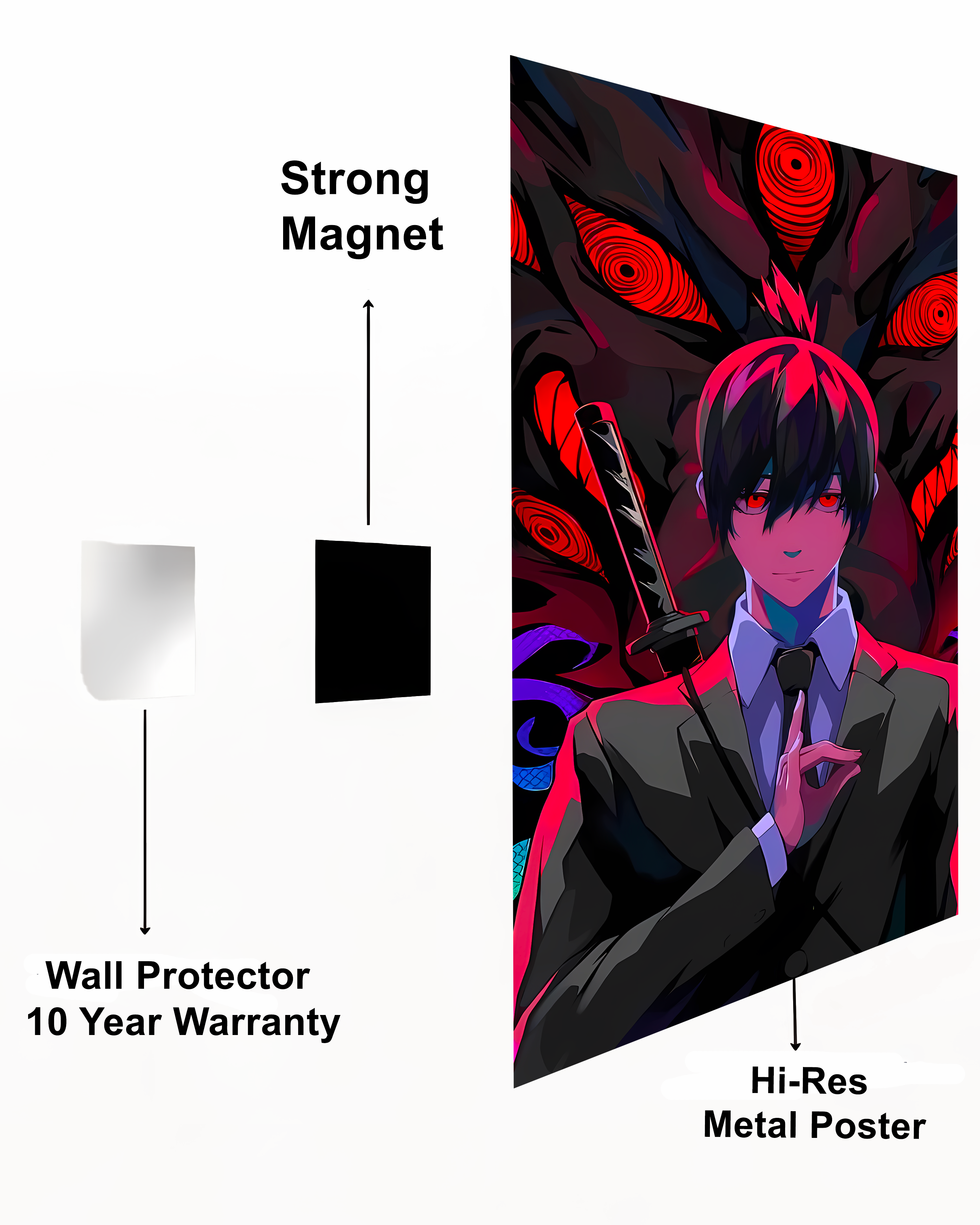 Aki Hayakawa (Chainsaw Man) Metal Poster