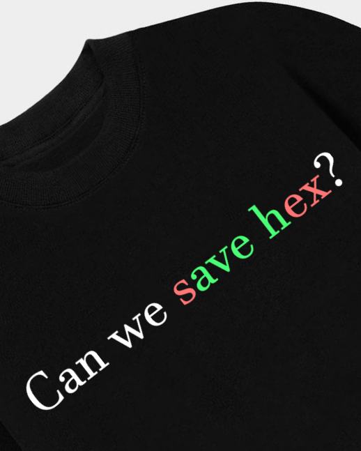 Can we save hex Oversized T-shirt (On Sale)