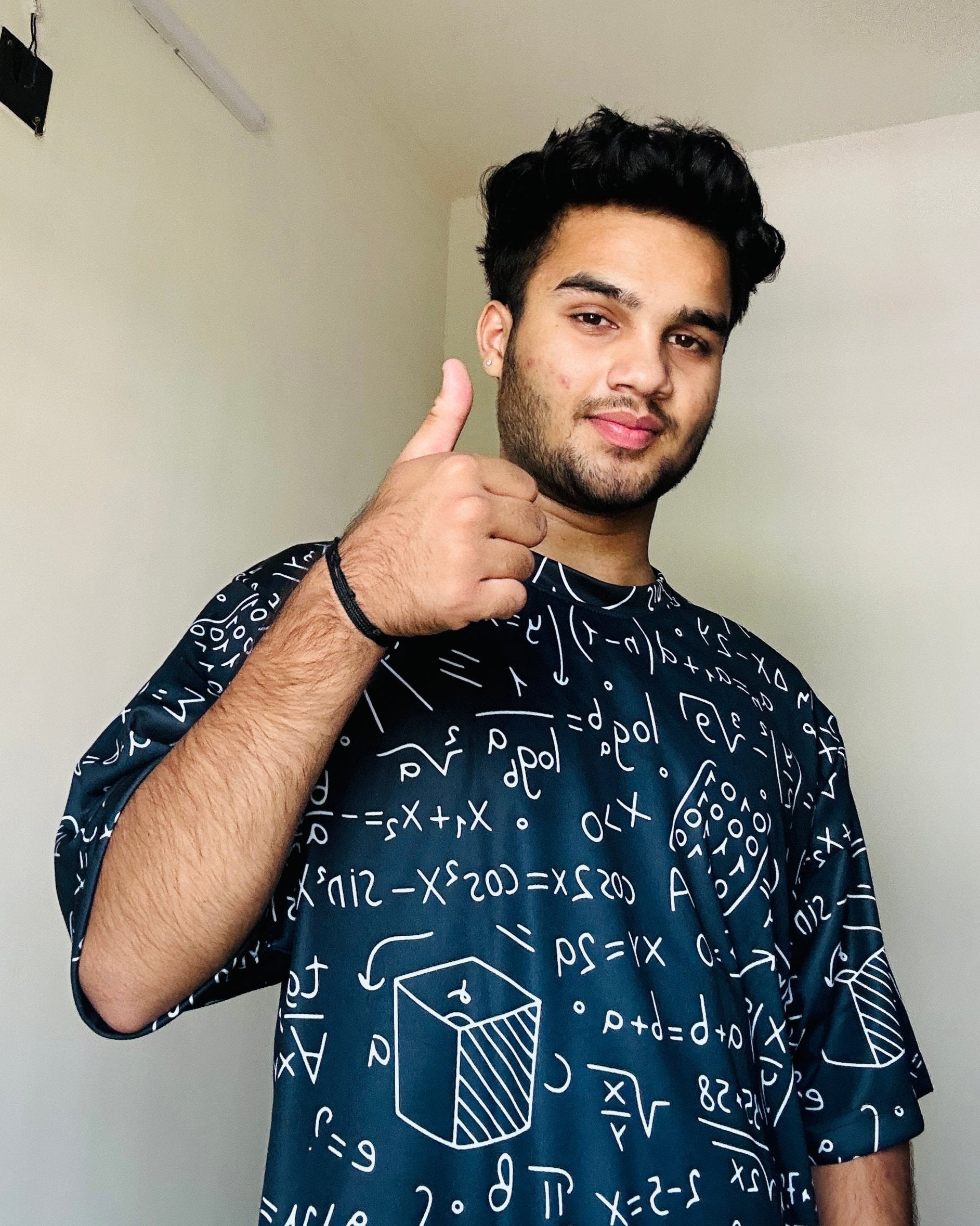 Nerdy Maths Equations Oversized T-shirt