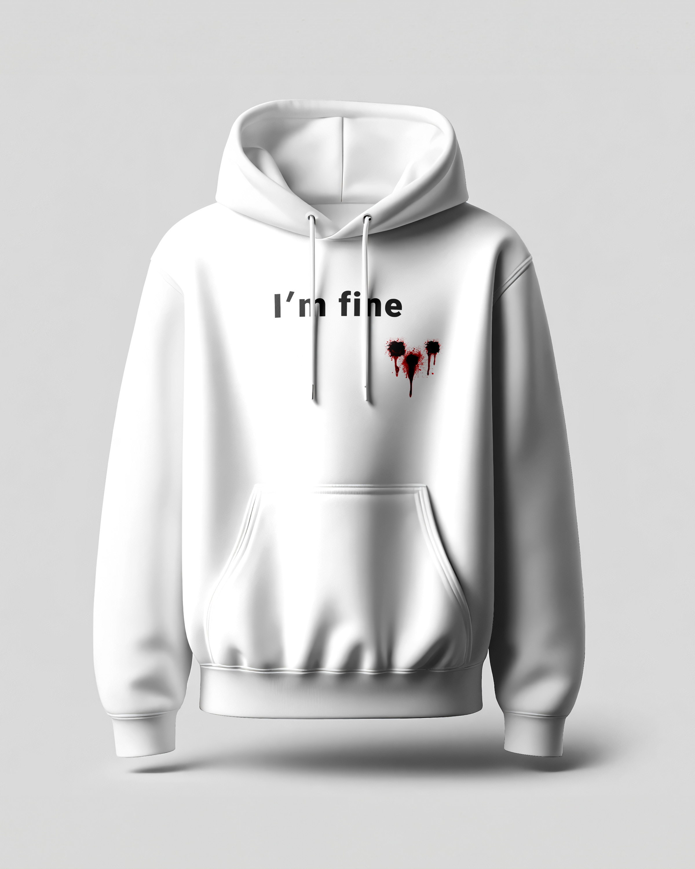 I'm Fine Multiple Shot Light Weight Hoodie (On Sale) ✅ (Paid Order Only)