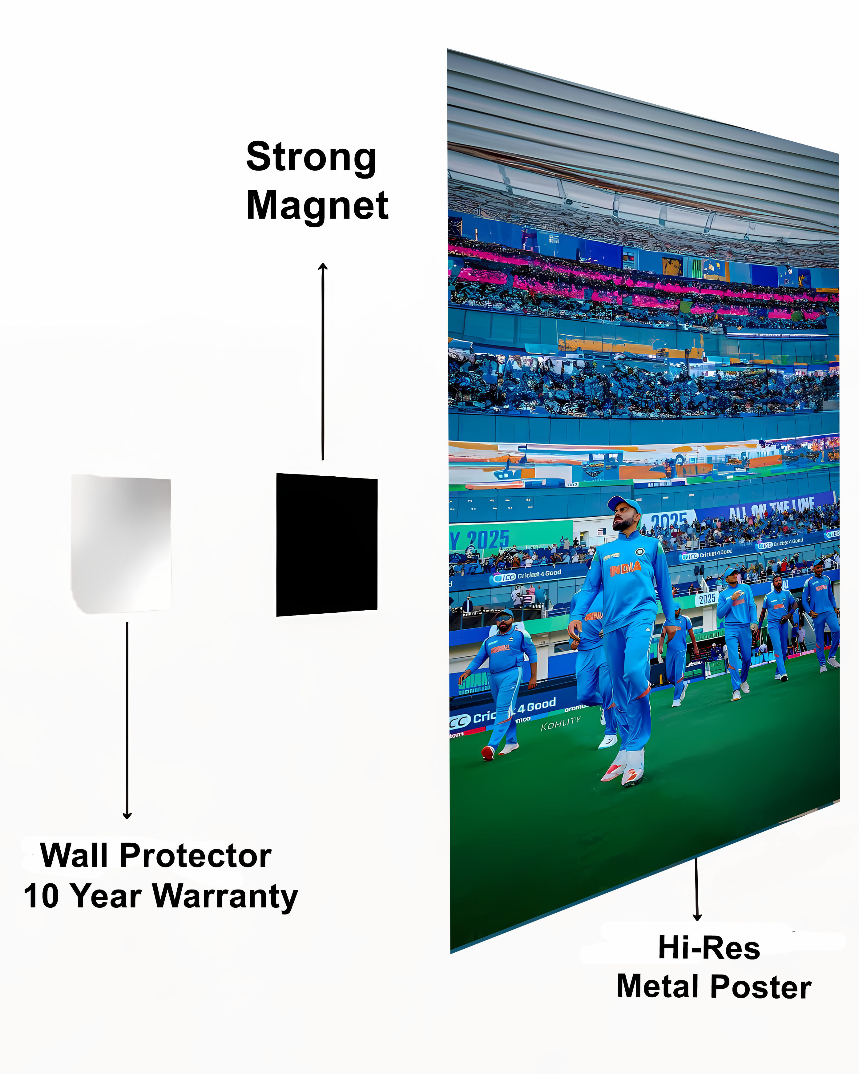 Team India : Virat Kohli Metal Poster