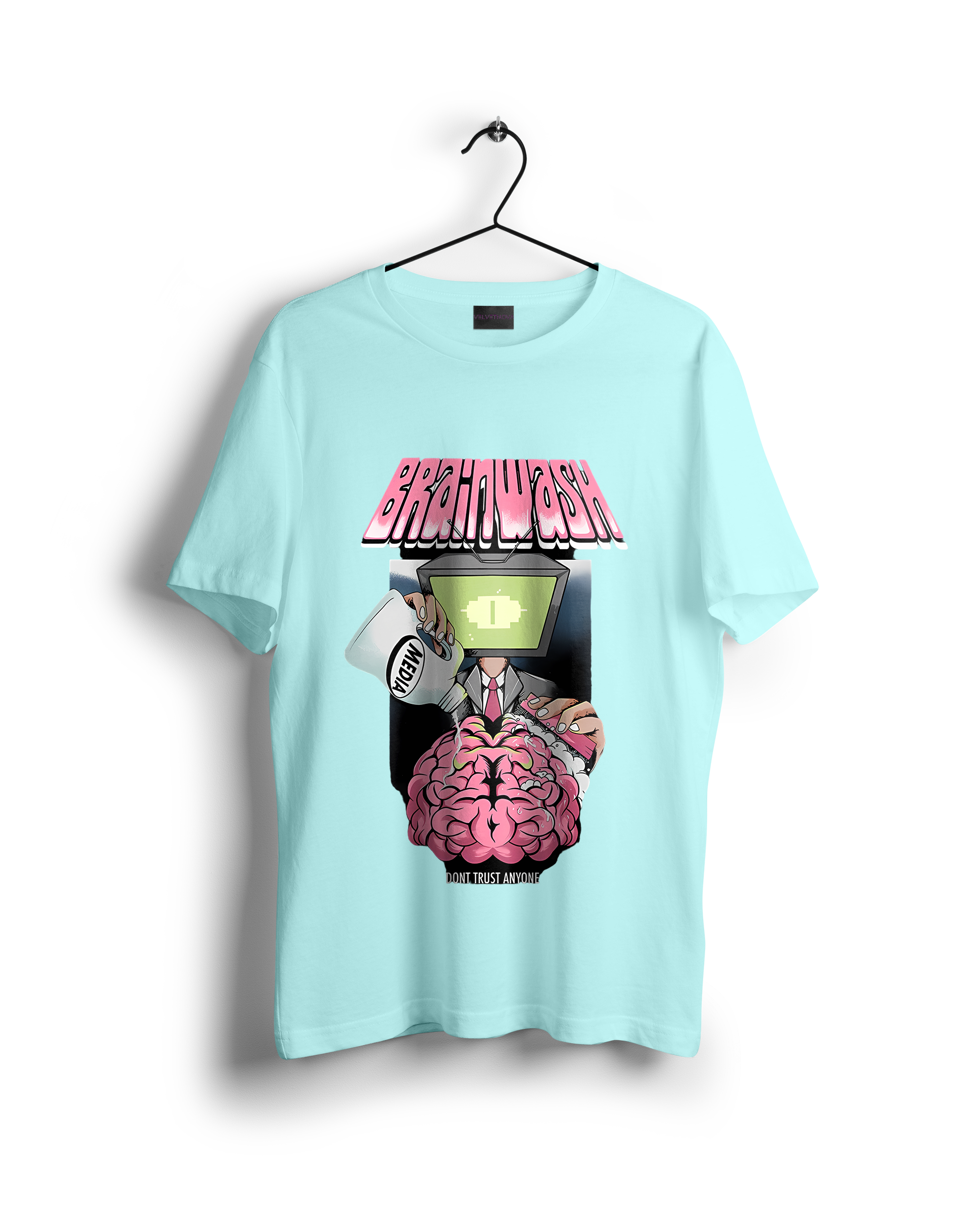 Brain Wash Printed Oversized T-shirt