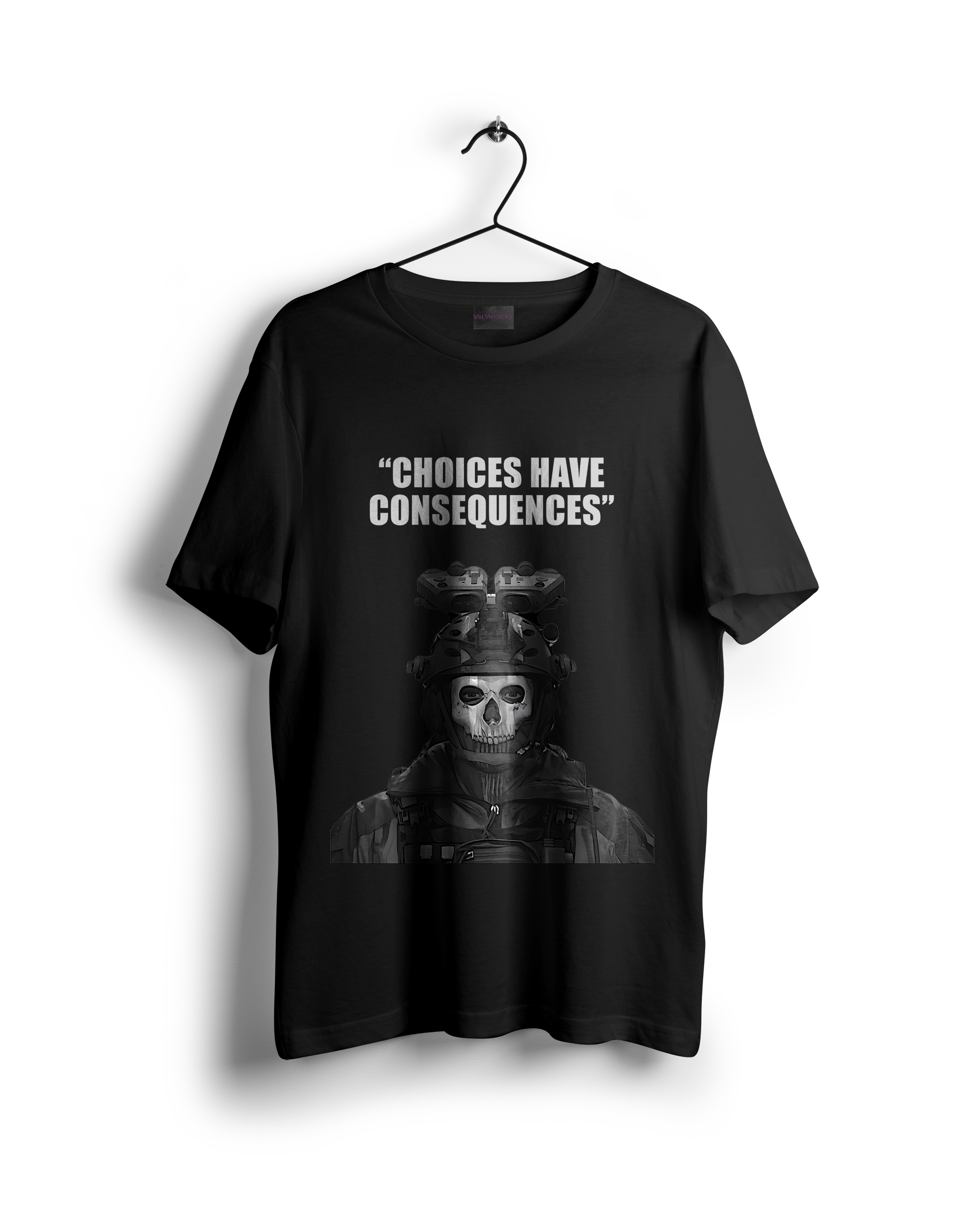 Call Of Duty Ghost Choices Have Consequences Oversized T-shirt