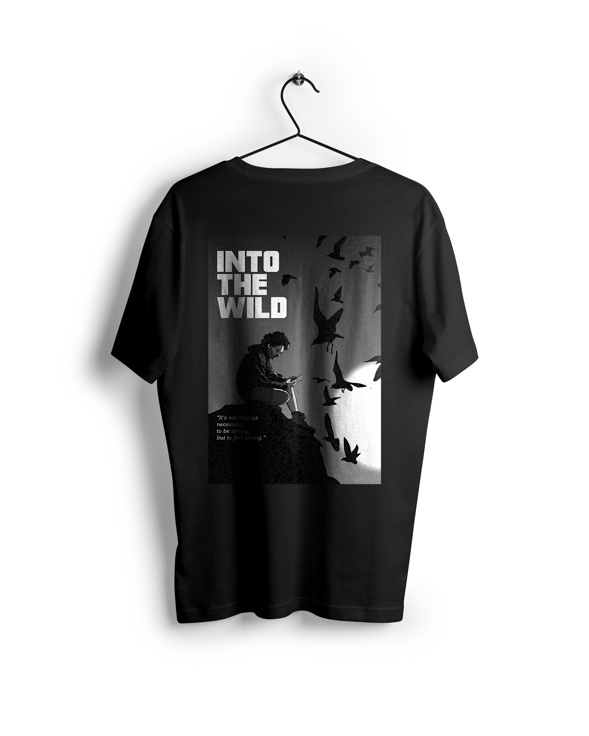 Into The Wild Front Back Oversized Tshirt