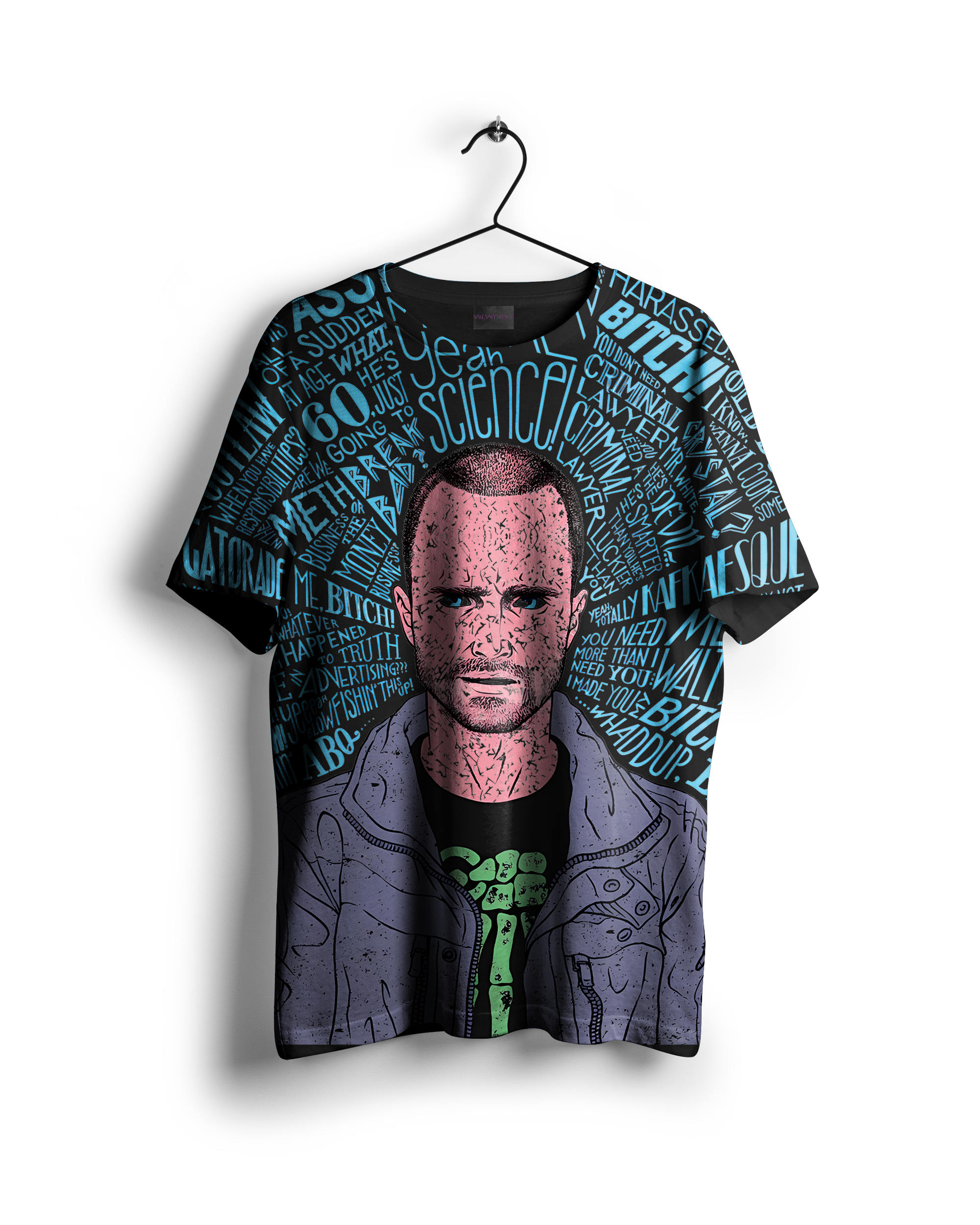 Jesse Pinkman : Breaking Bad All Over Print Oversized T-shirt