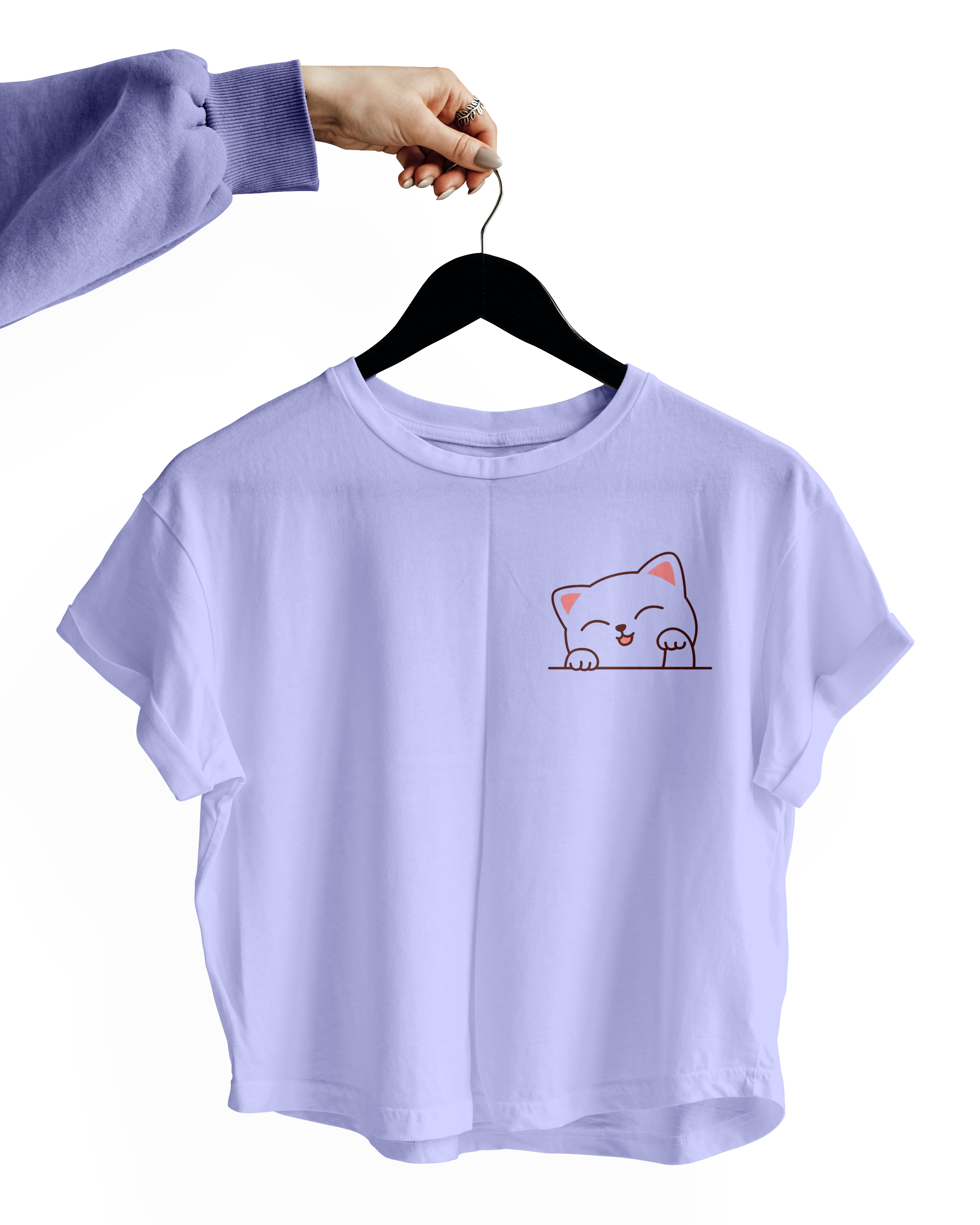 Happy Cat Crop Top
