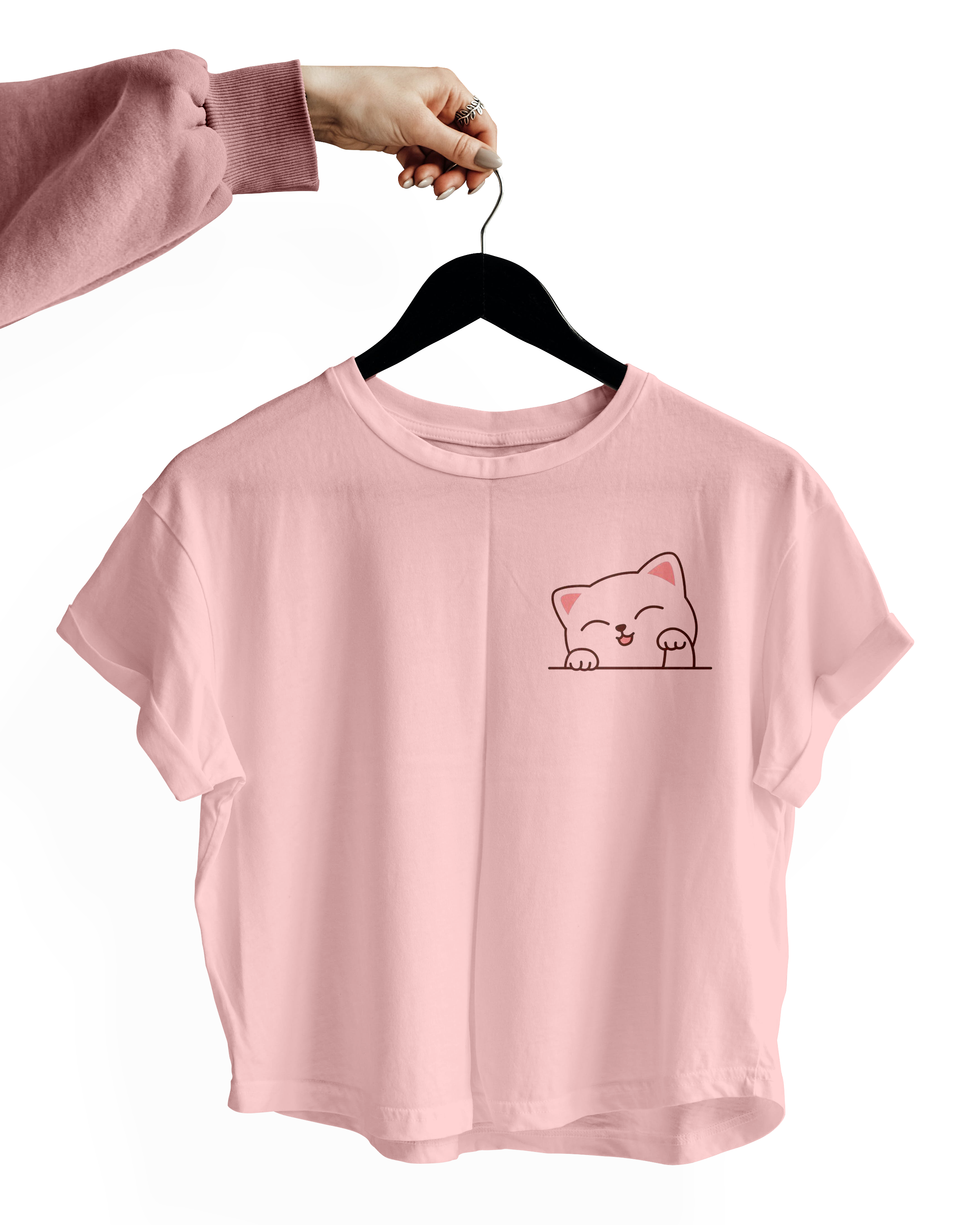 Happy Cat Crop Top