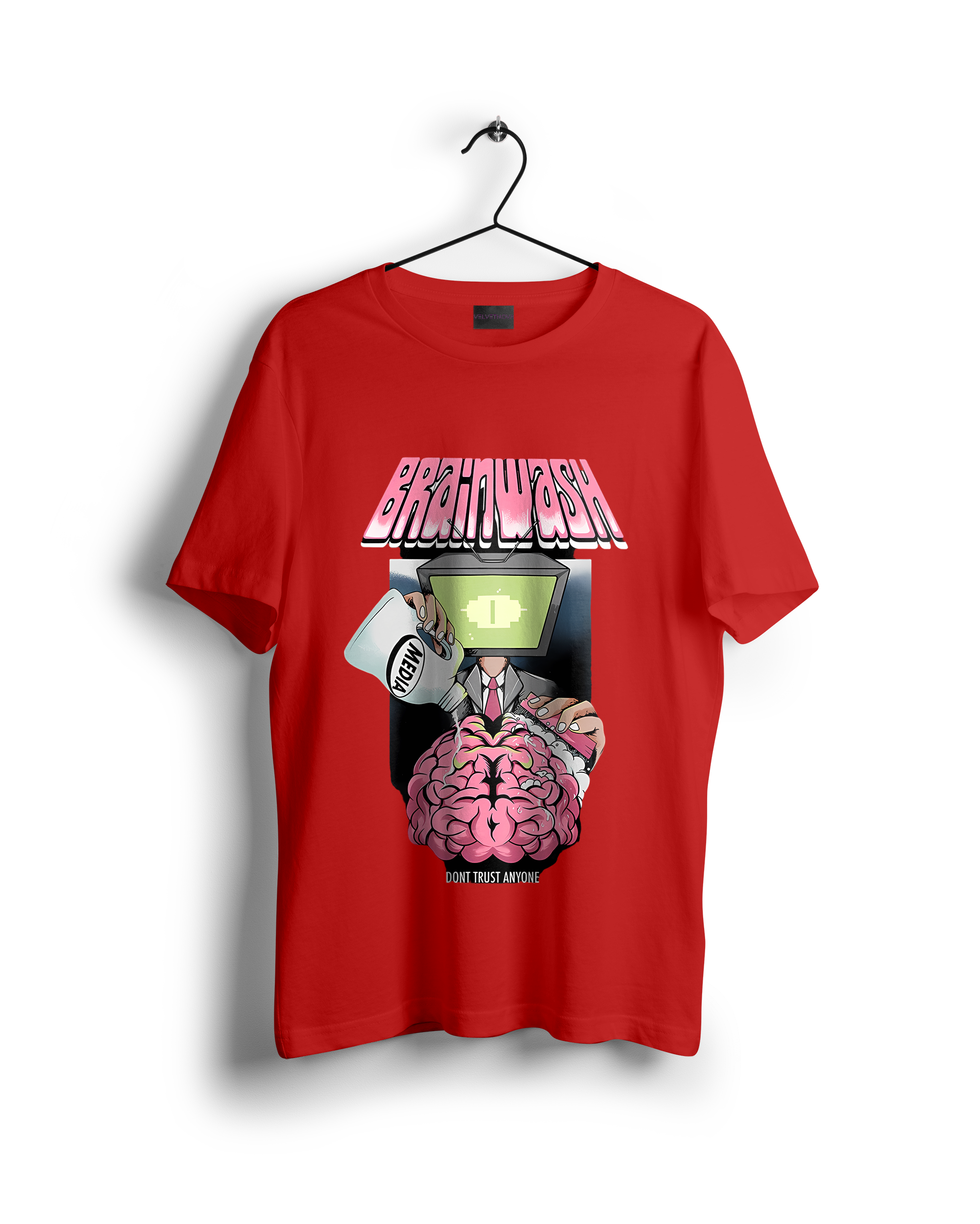 Brain Wash Printed Oversized T-shirt