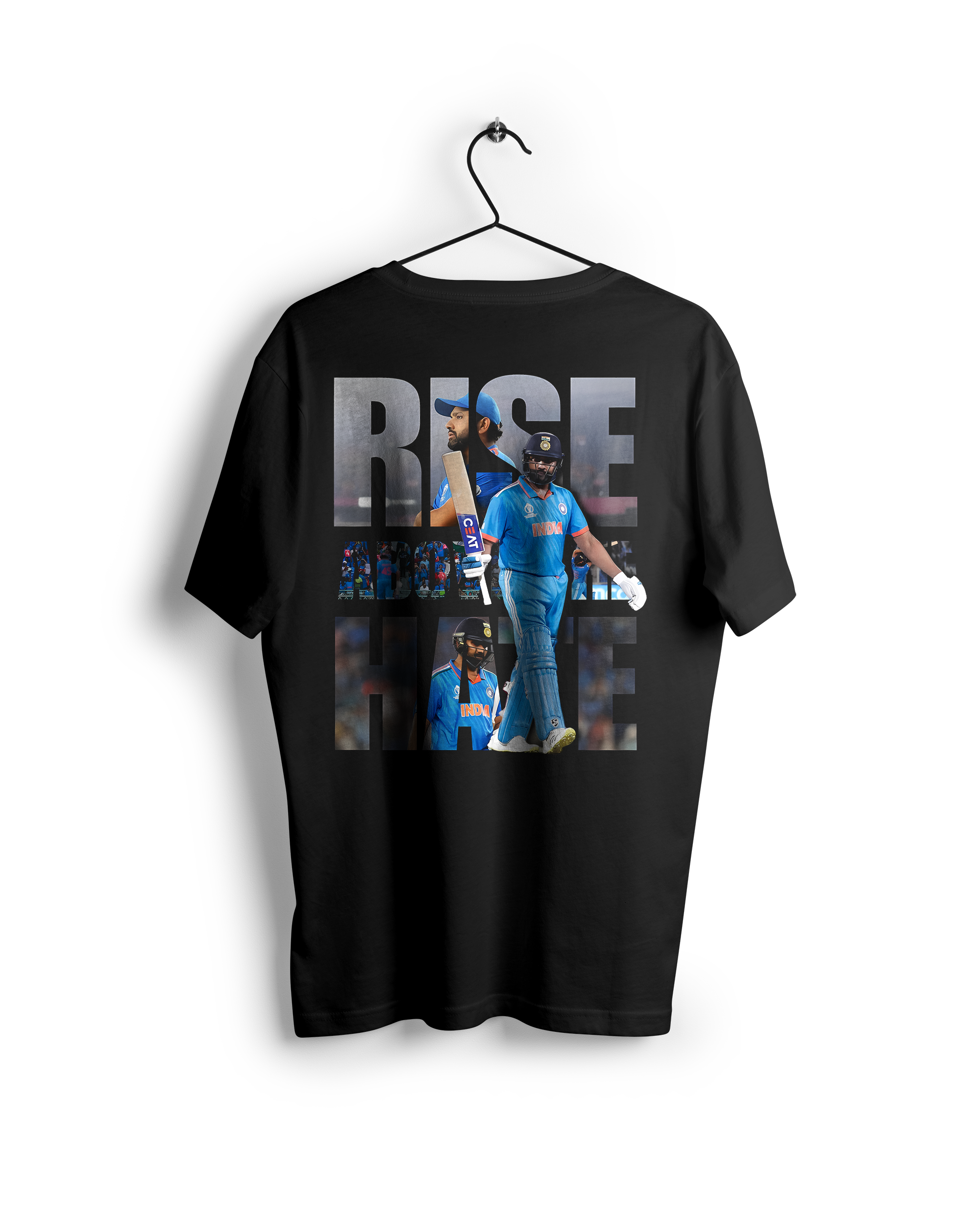 Rise Above Hate : Rohit Sharma Oversized T-shirt