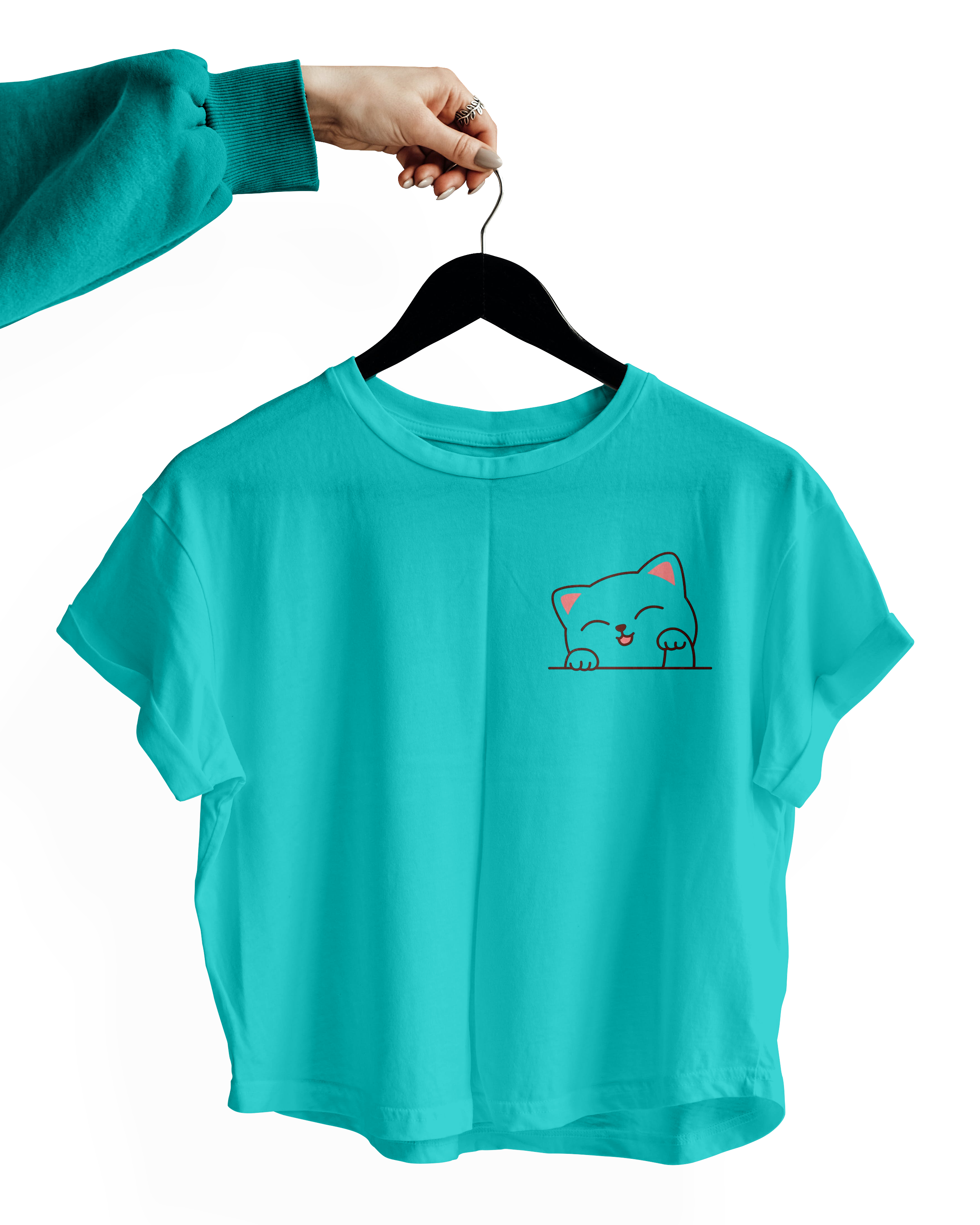 Happy Cat Crop Top