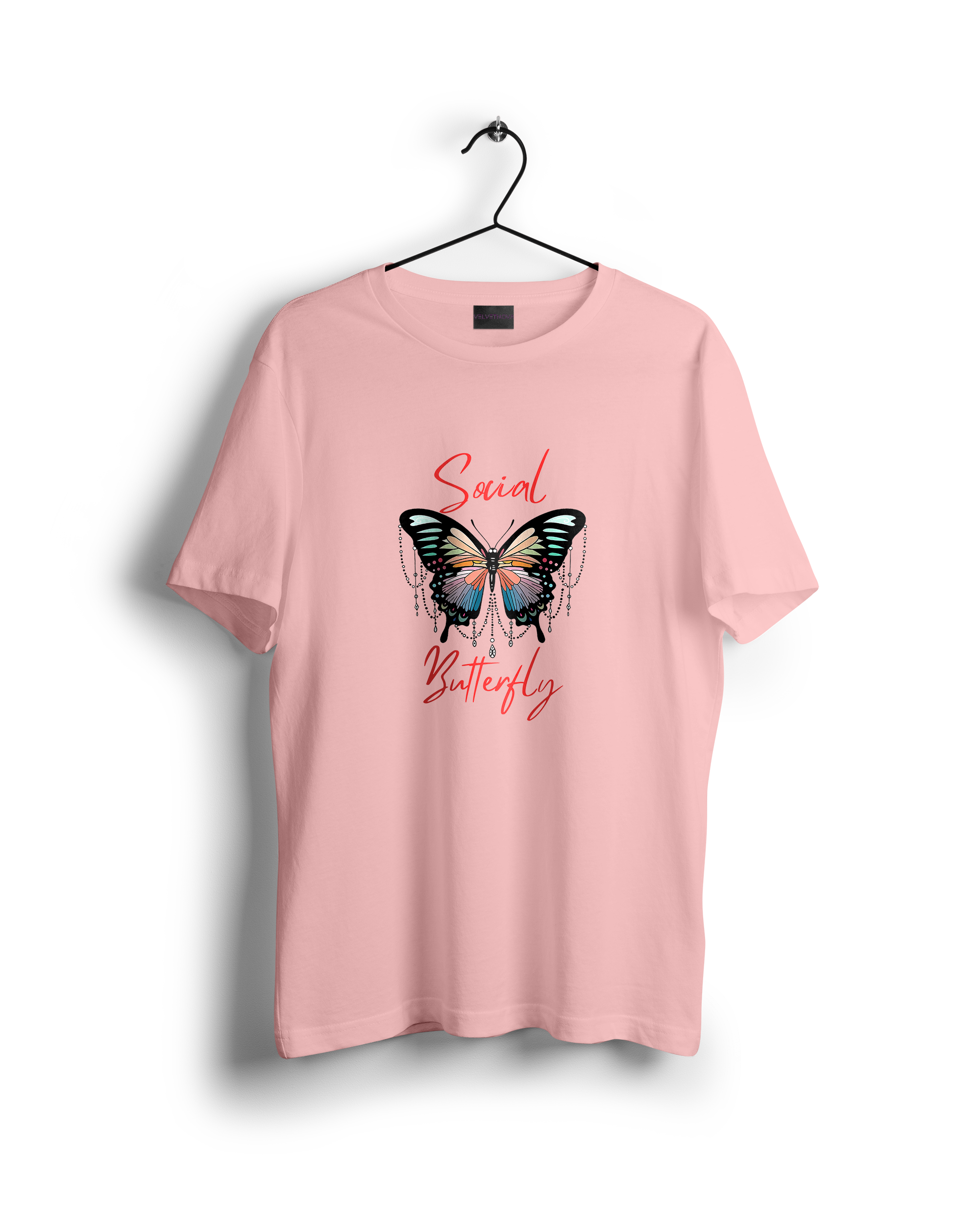 Social Butterfly Women Oversized Tshirt