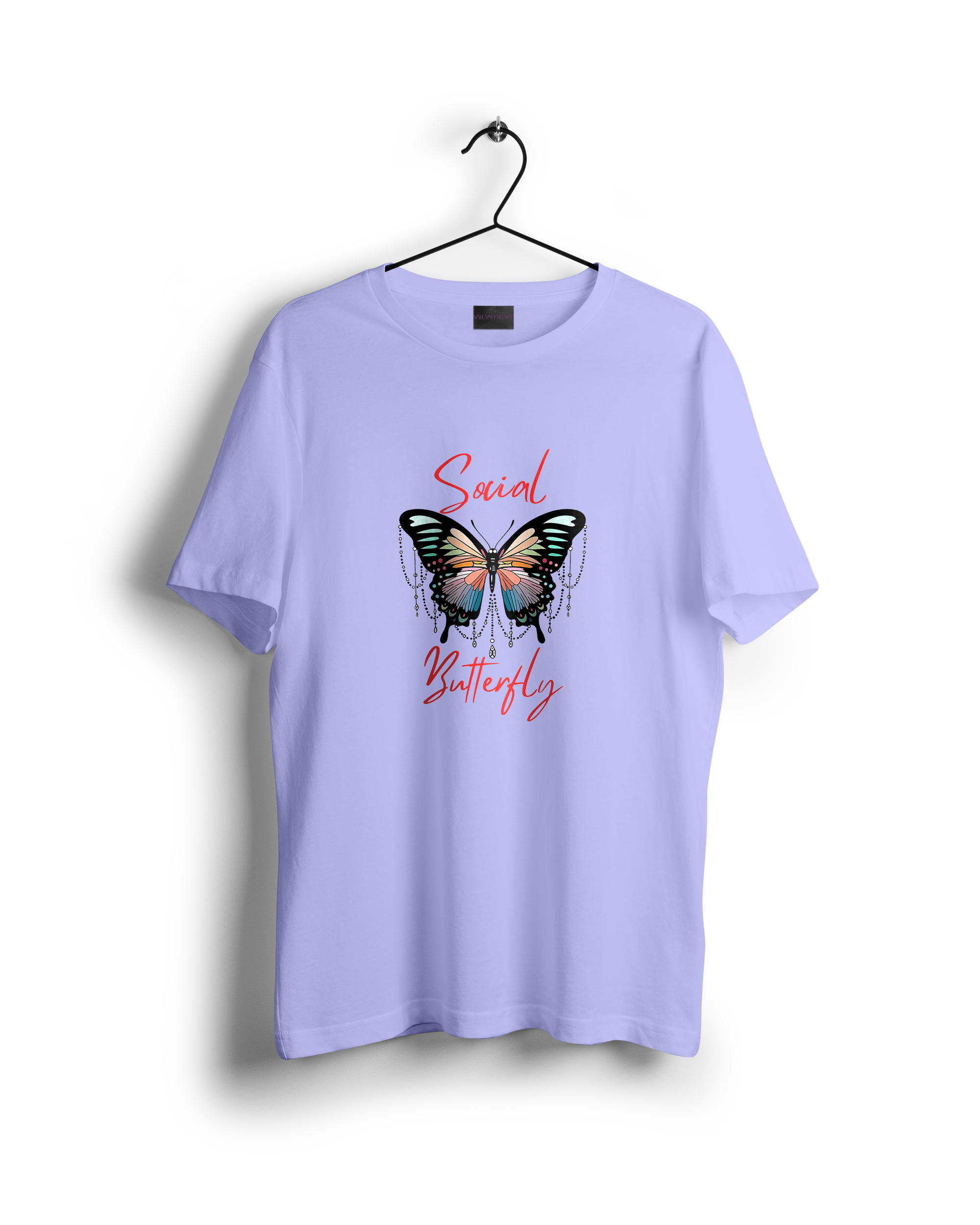 Social Butterfly Women Oversized Tshirt
