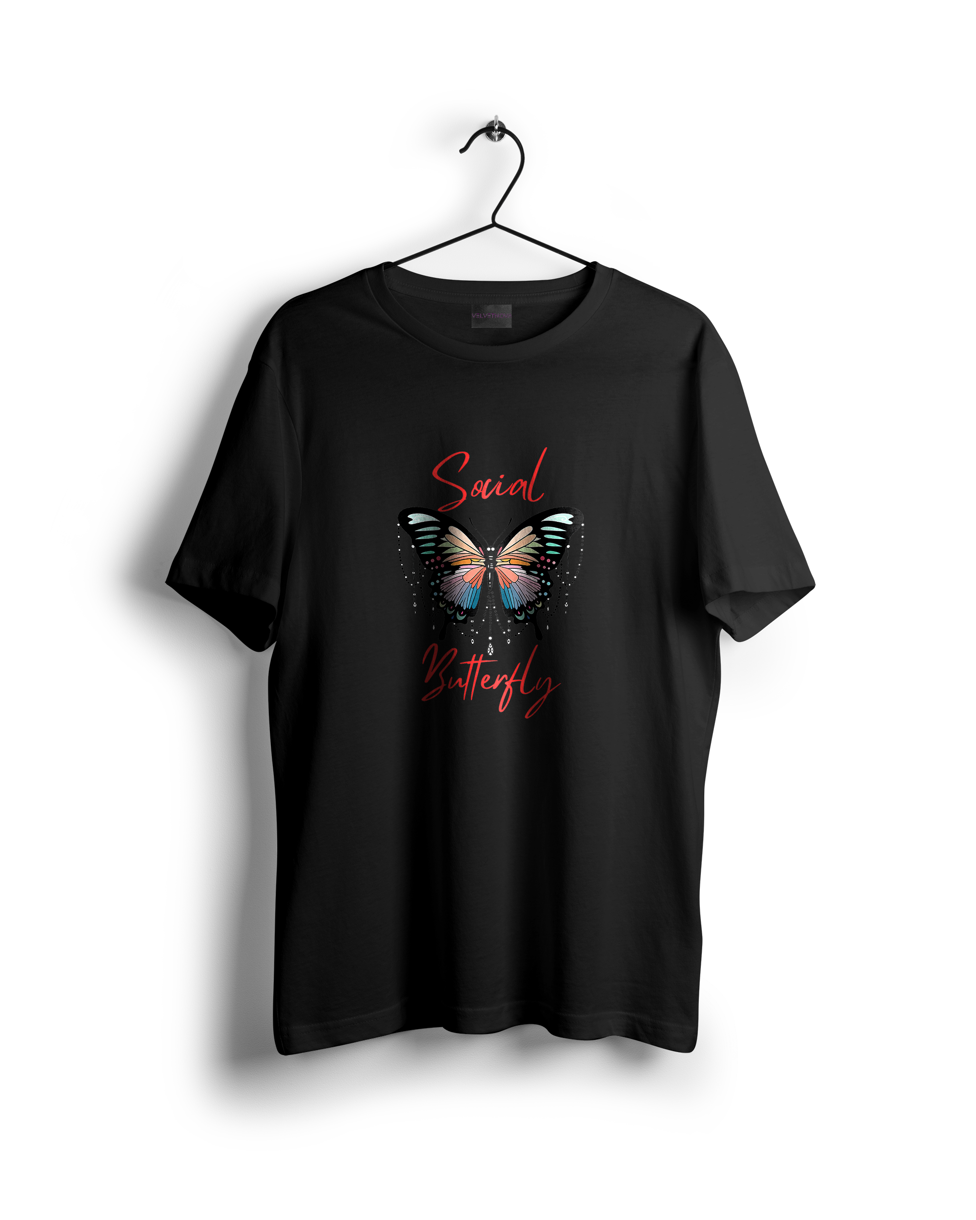 Social Butterfly Women Oversized Tshirt