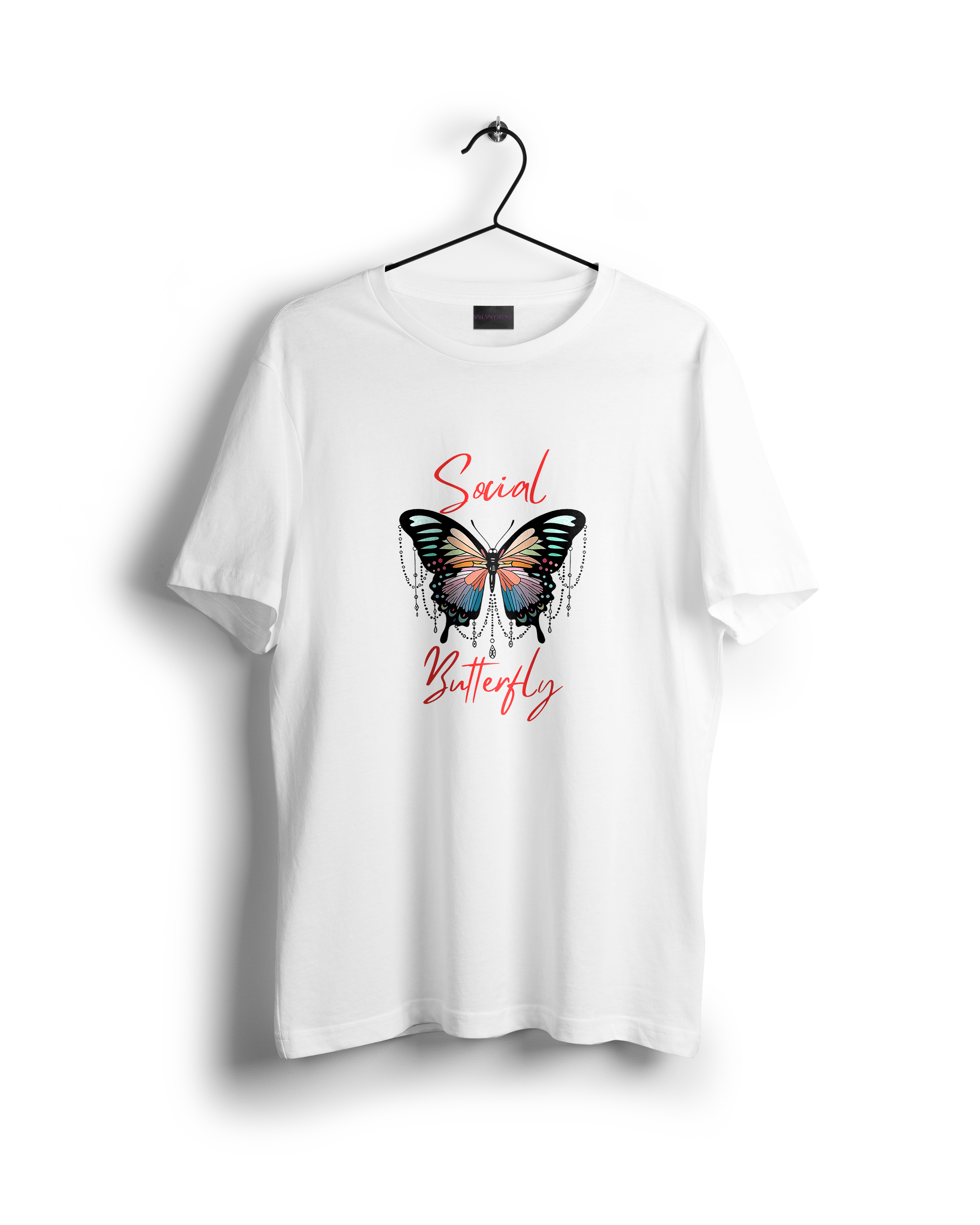 Social Butterfly Women Oversized Tshirt