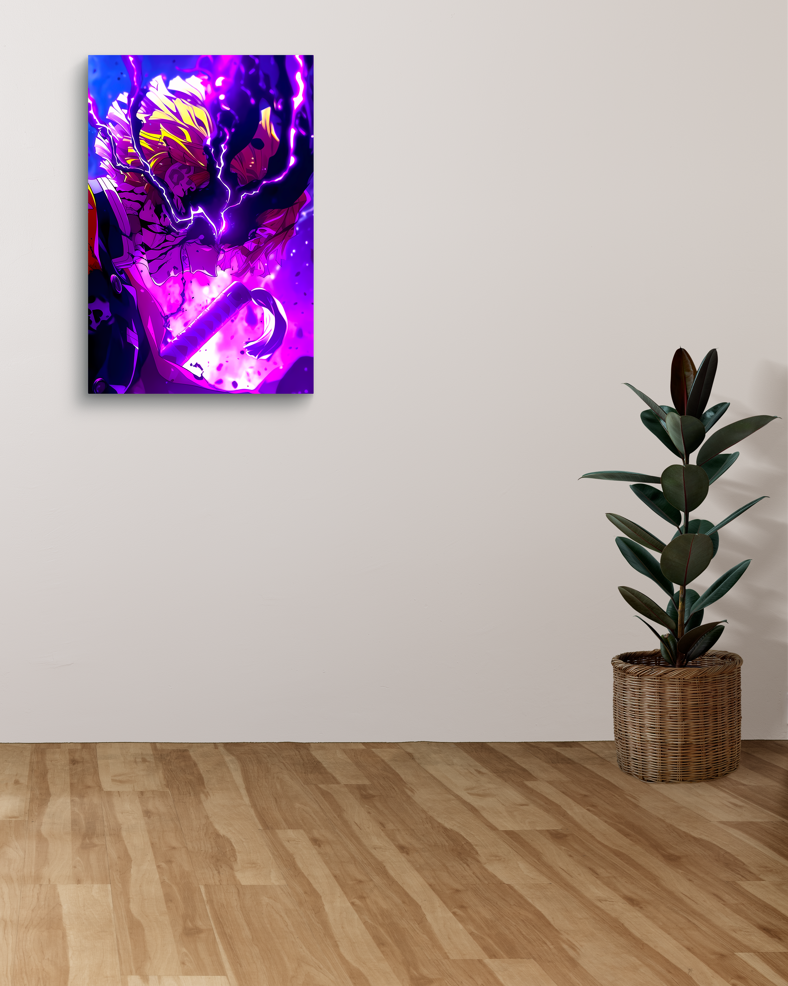 Zenitsu Agatsuma Metal Poster