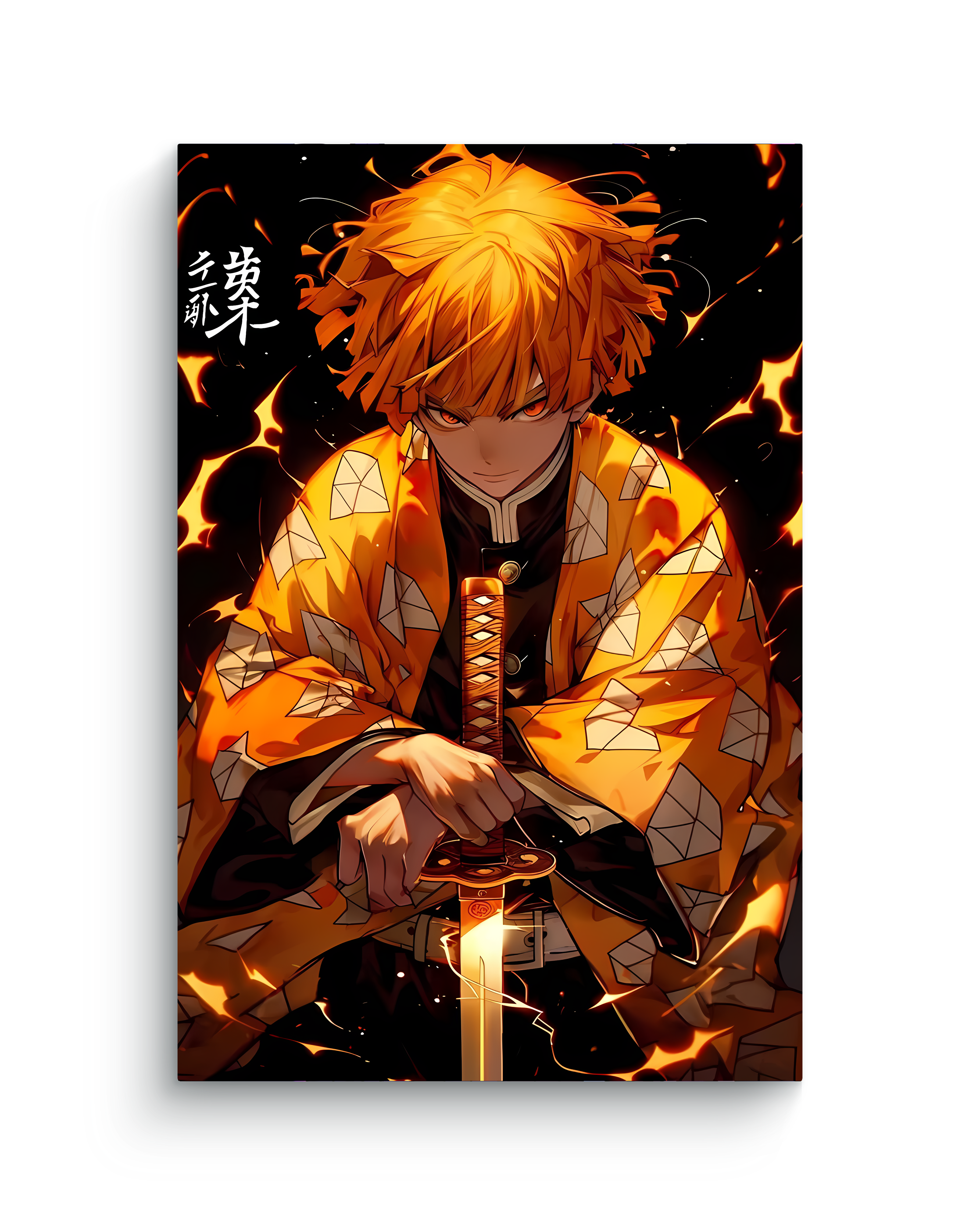 Zenitsu Anime Metal Poster