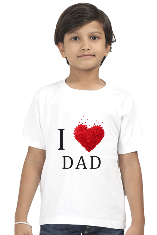 I Love Dad Boys Kids Tshirt