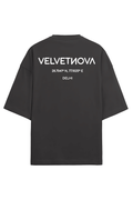 Velvetnova GeoCoordinate Delhi Terry Oversized Tshirt