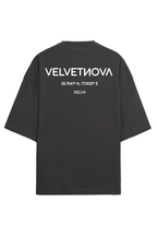 Velvetnova GeoCoordinate Delhi Terry Oversized Tshirt
