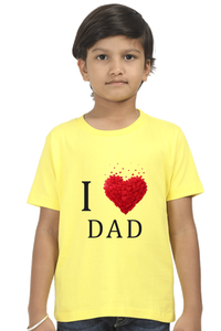 I Love Dad Boys Kids Tshirt