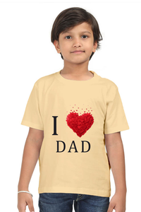 I Love Dad Boys Kids Tshirt