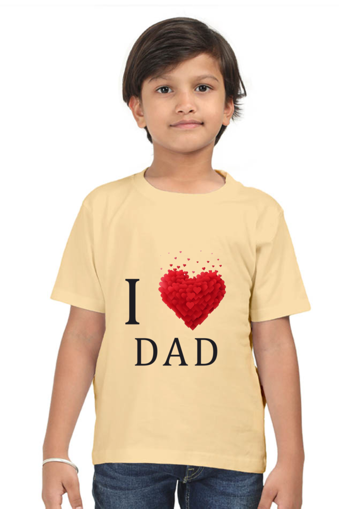 I Love Dad Boys Kids Tshirt