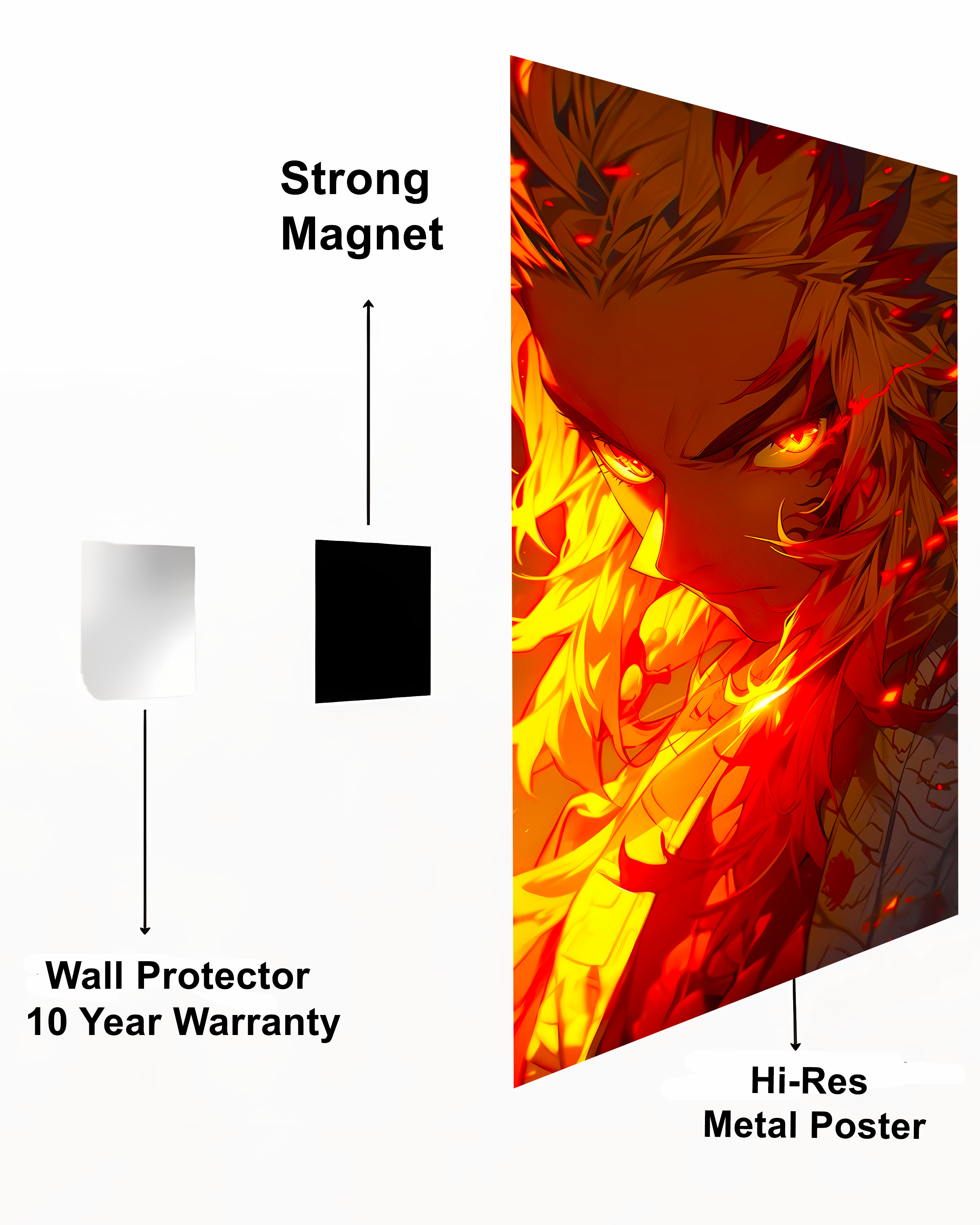 Rengoku Metal Poster