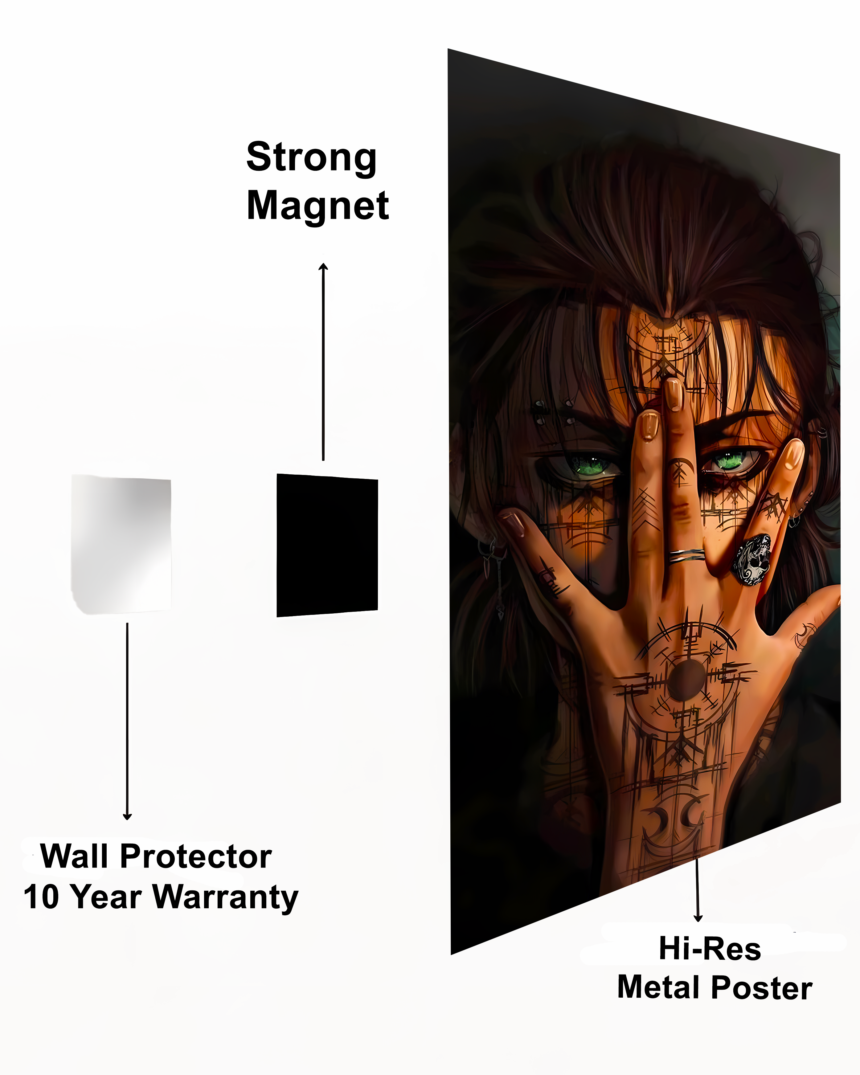 Eren Yeager Metal Poster