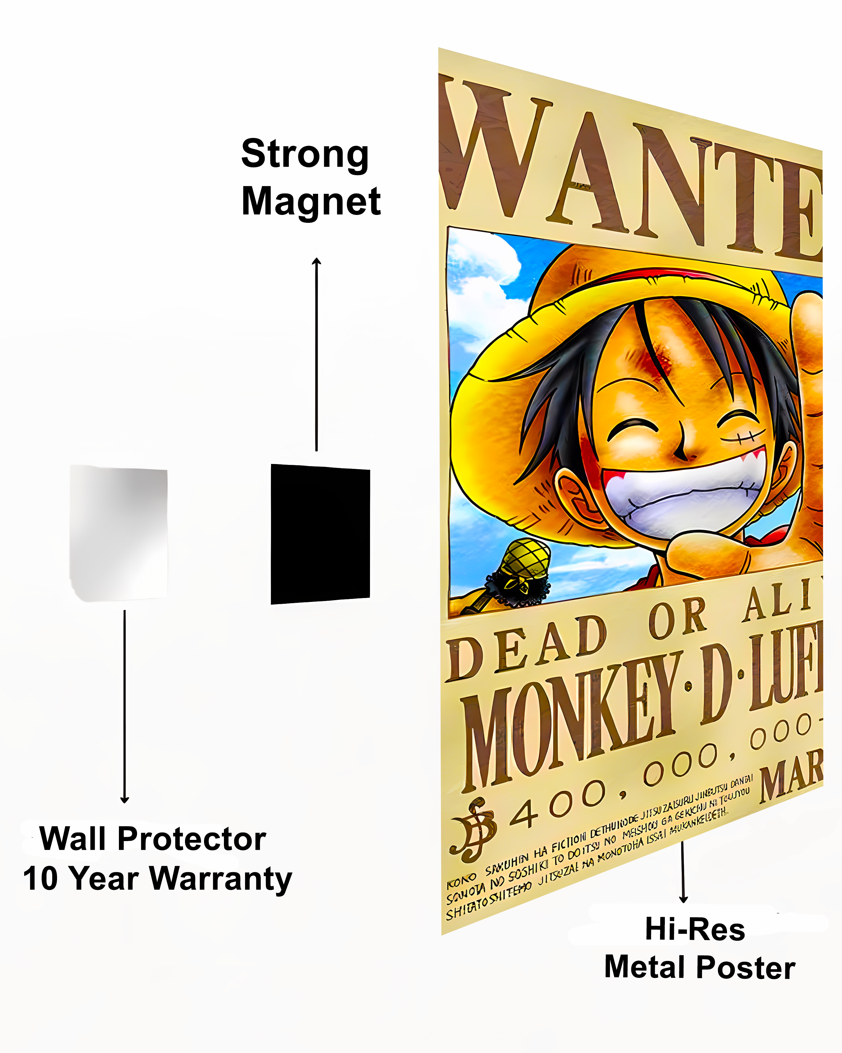 Monkey D. Luffy  Metal Poster
