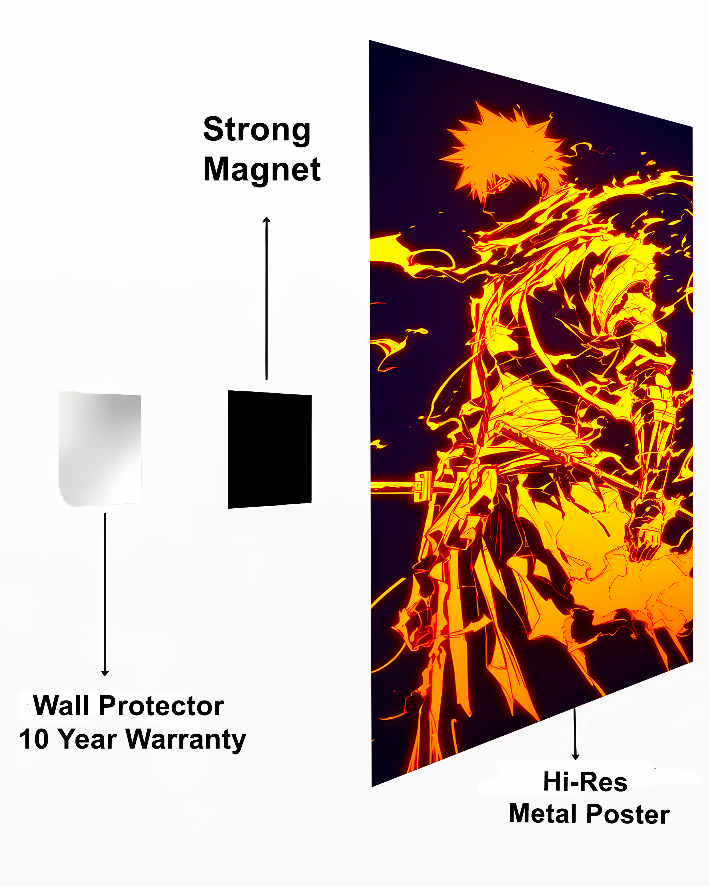 Ichigo Kurosaki (Bleach) Metal Poster