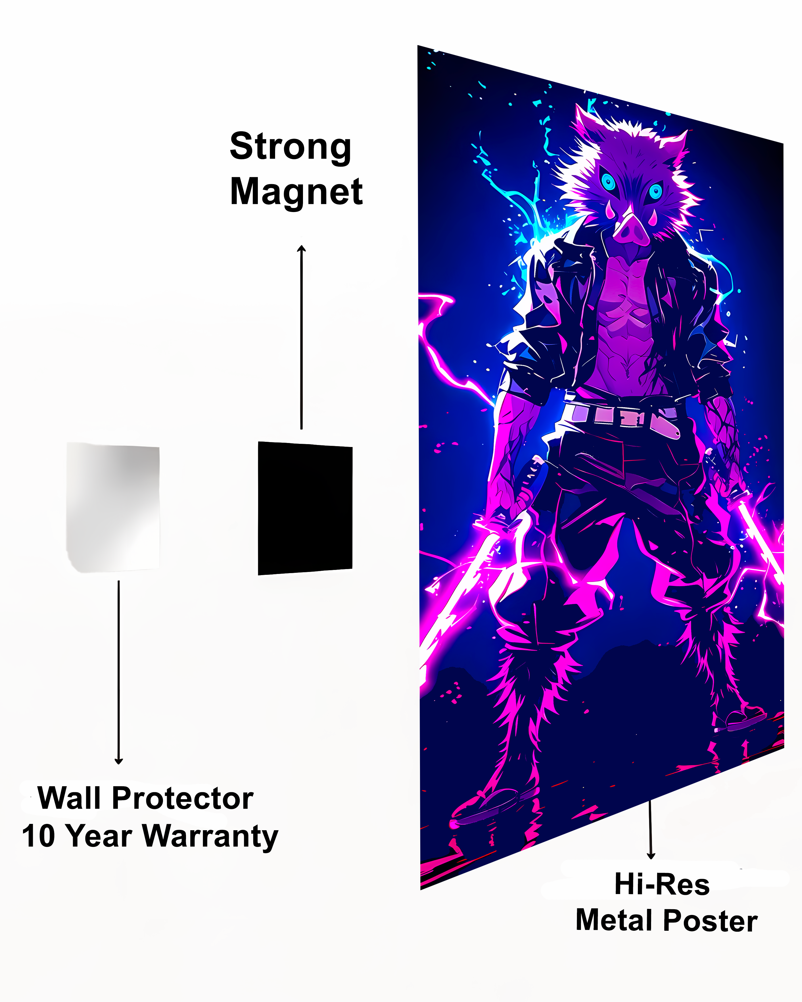 Inosuke Demon Slayer Metal Poster